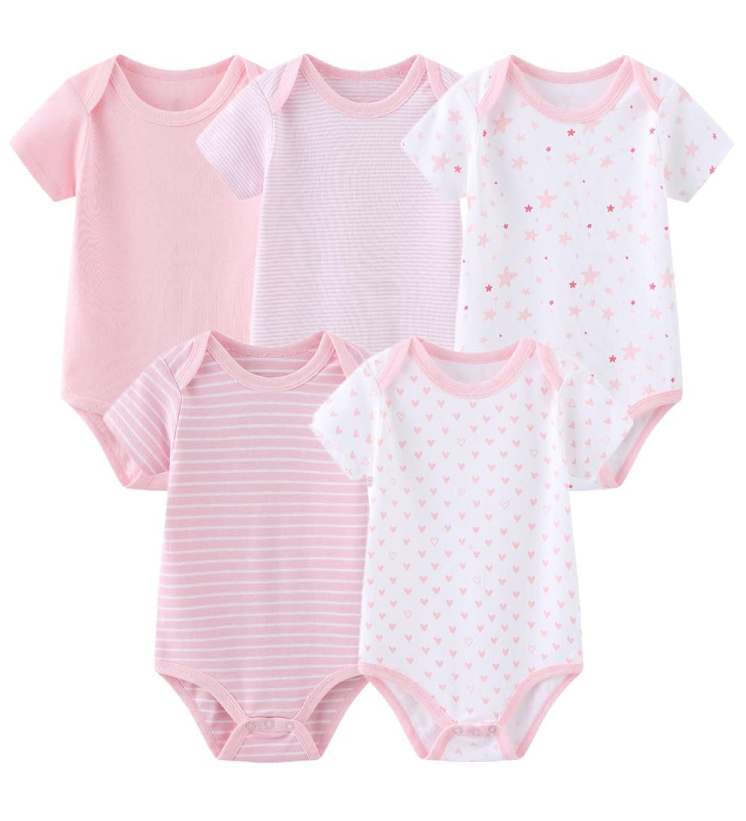 MAMIMAKA Baby Bodysuits and Pants Set | Short Sleeve Onesies for Baby Boys and Girls | 3-6 Months - Buy Online on GoSupps.com