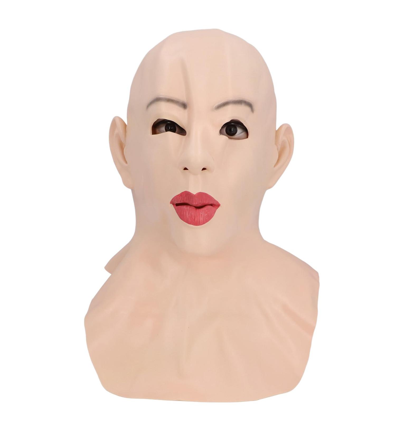 Couverture de Latex f minine r aliste Couverture de t te r utilisable Cosplay Headlex en Latex pour Les Festivals Parties costum es - Buy Online on GoSupps.com