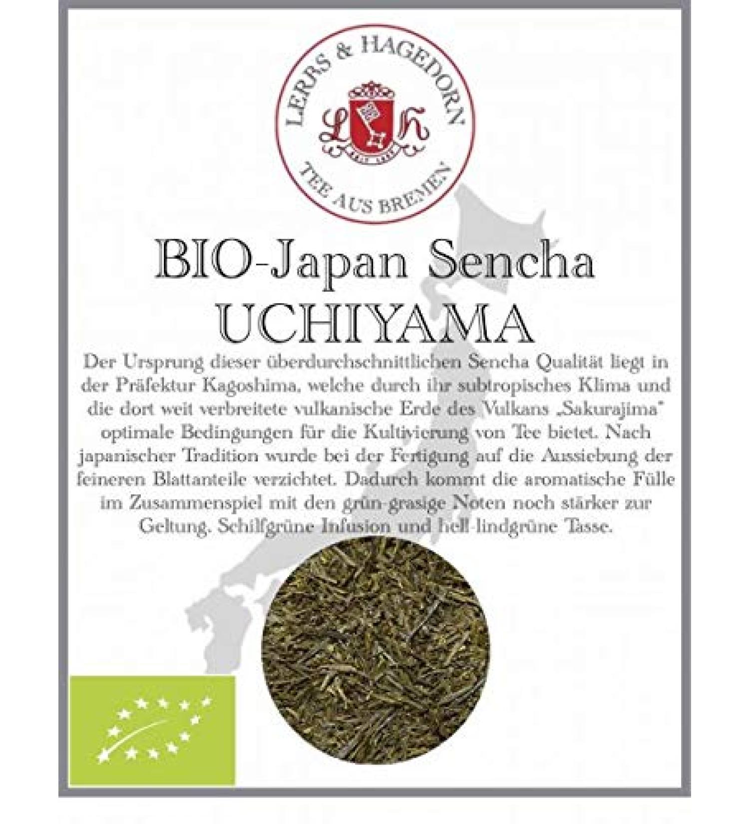  Lerbs & Hagedorn Organic Japanese Sencha Uchiyama green tea 1 kg - Buy Online on GoSupps.com