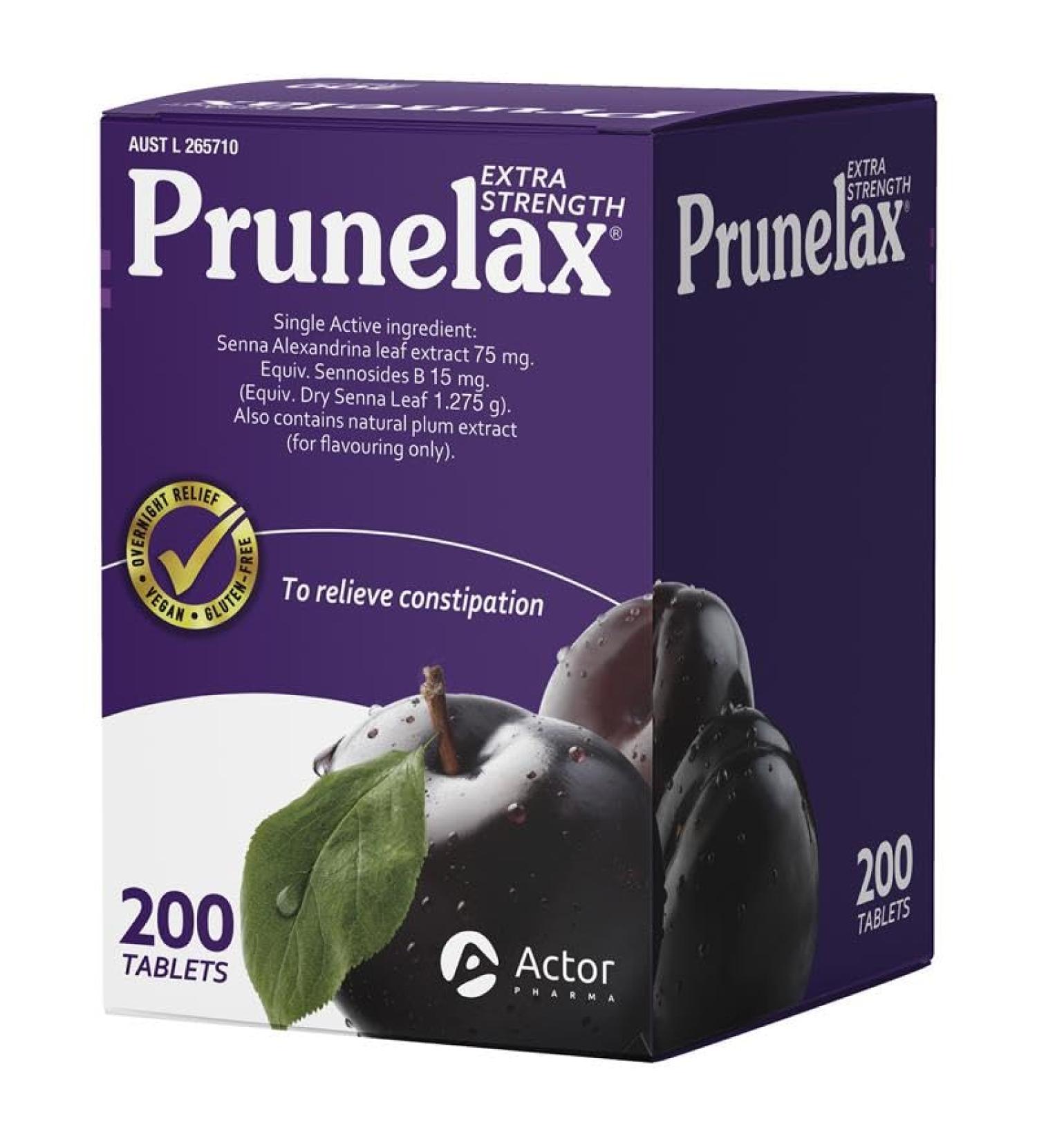 Prunelax 200 Tablets Exclusive Size