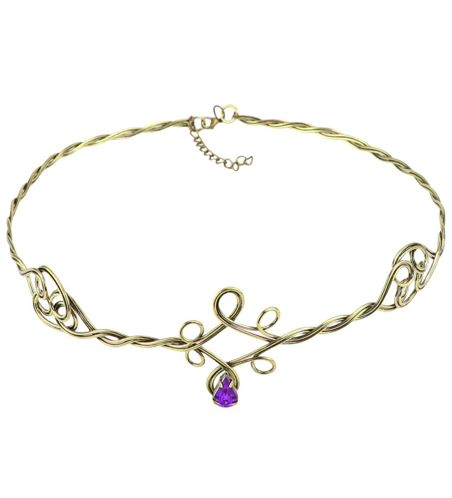 ZJIVQO Forehead Headbands Iron Circlet for Women Woven Forehead Band Crystals Tiaras Hair Band Gold Hair Hoop with Jewels Crystal Rhinestone Wedding Head Band Princess Crown Headband Tiara Purple - Buy Online on GoSupps.com