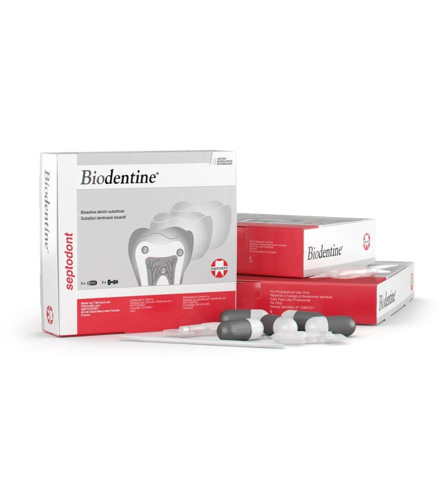 Biodentine Bioactive Dentin Substitute Professional Dental Restorative Material 5 Capsule Kit