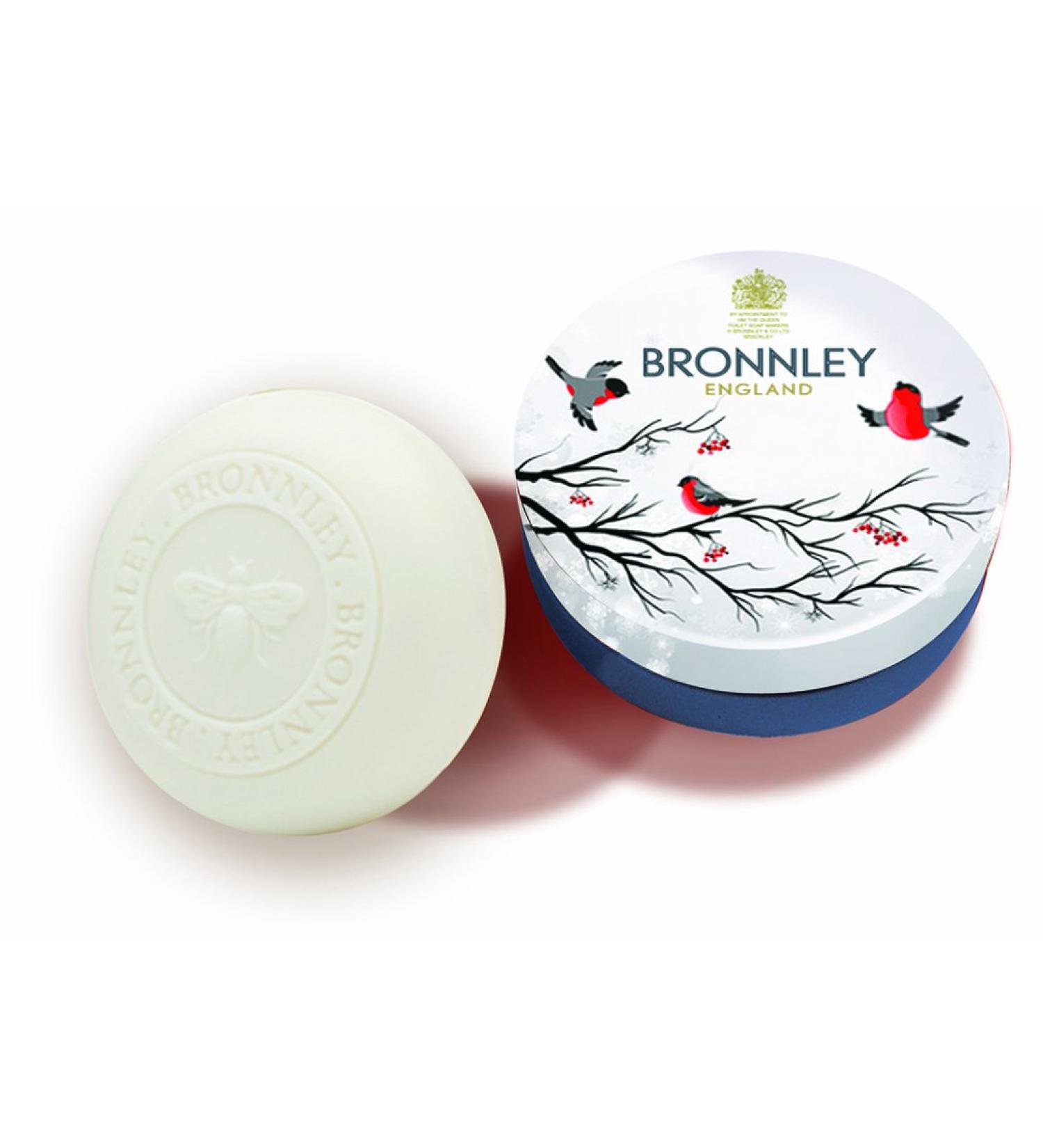 Bronnley Festive Birds Tin with Honey Blossom Soap 100g