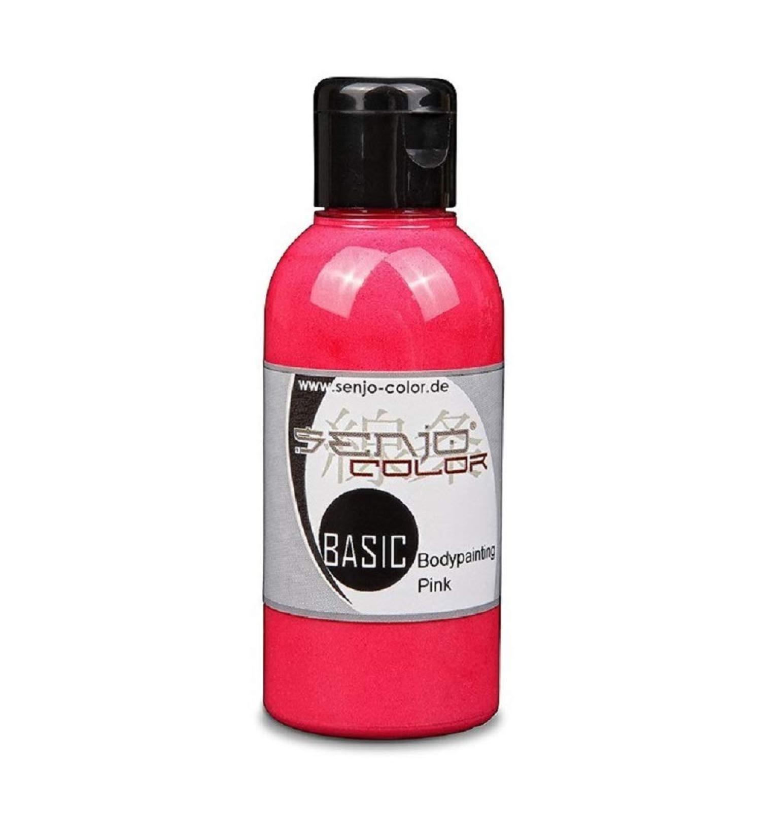 Body painting colors Senjo Color Basic 75ml Pink I Face & body paint I Carnival Mardi Gras I Brush & airbrush paint