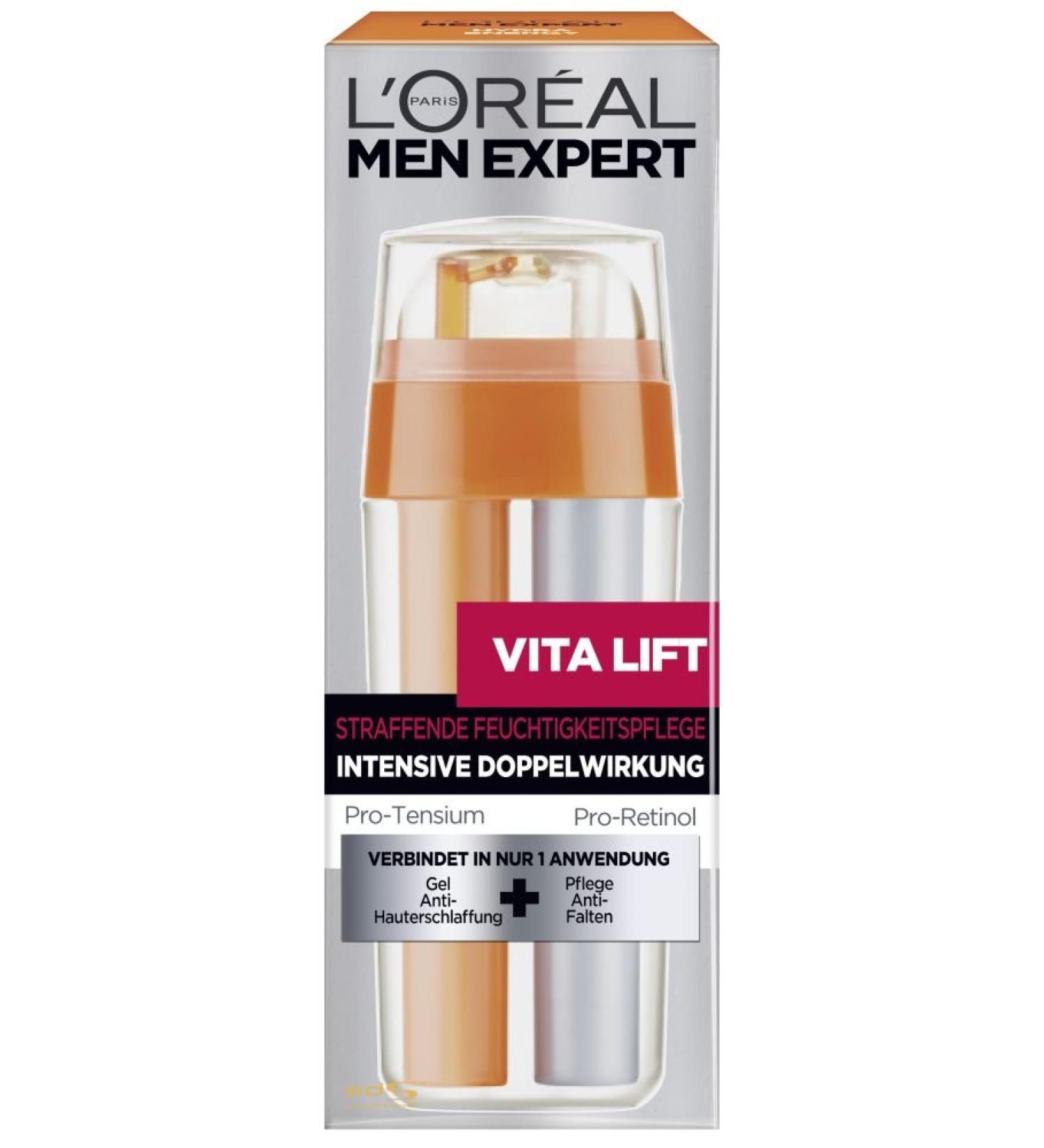 L'Oral Paris Men Expert Vita Lift Double Lifting Moisturiser for Men 30 ml - Buy Online on GoSupps.com