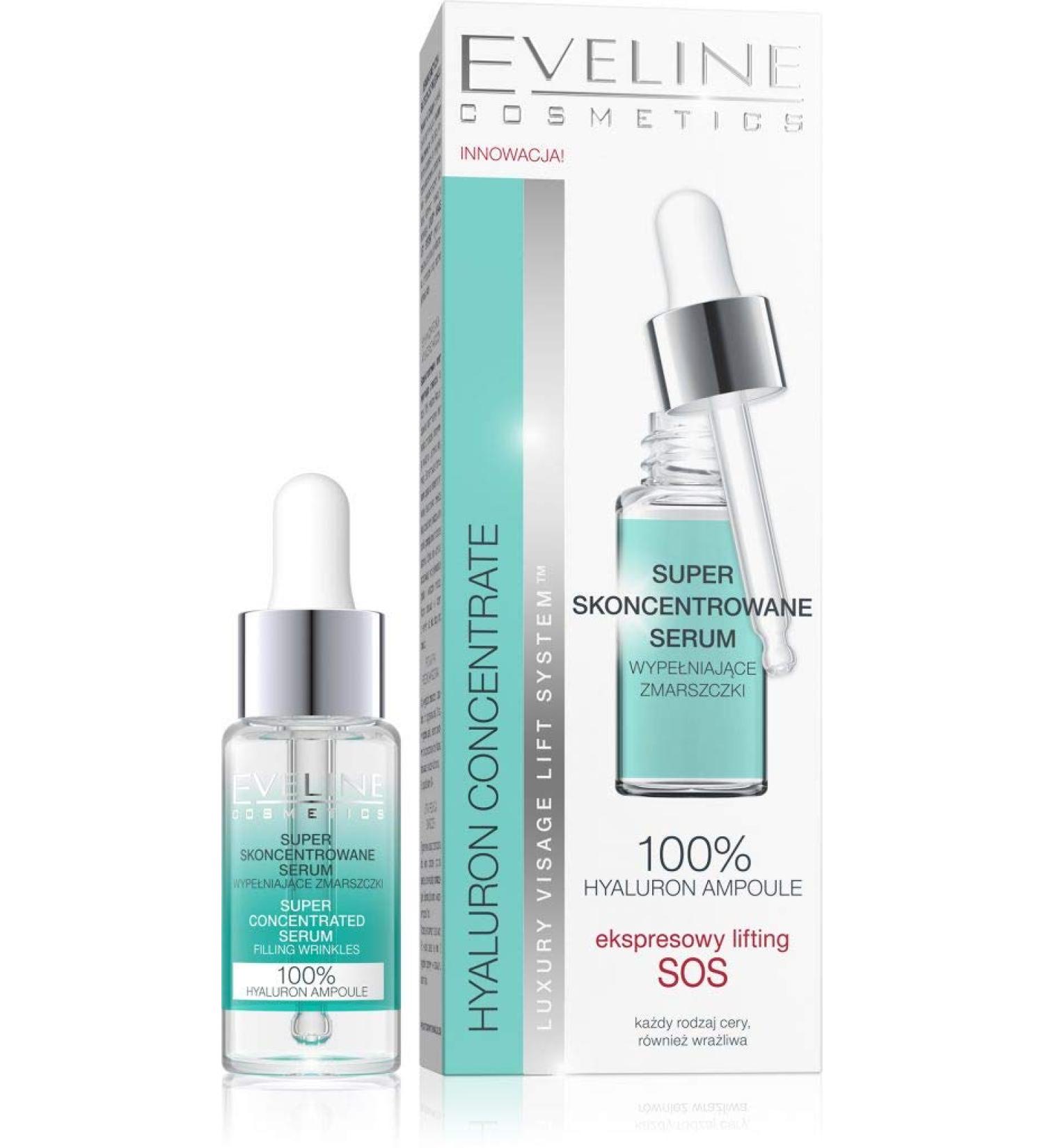Eveline HYALURON & COLLAGEN Super Concentrated Serum SOS Express Lifting 18ml