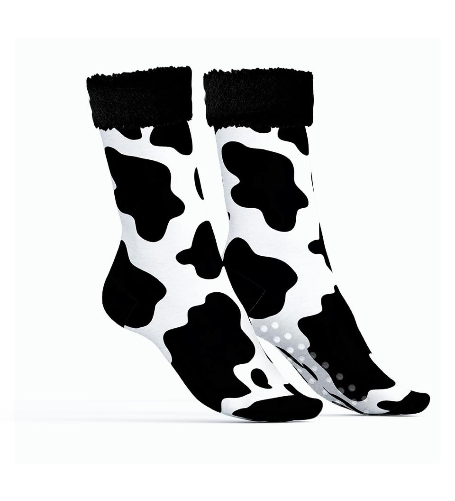 Microencapsulated Moisturizing Socks with Aloe Vera "Cow" - Sanosoin | Shea Butter and Vitamin E | Foot care | Size 35-40