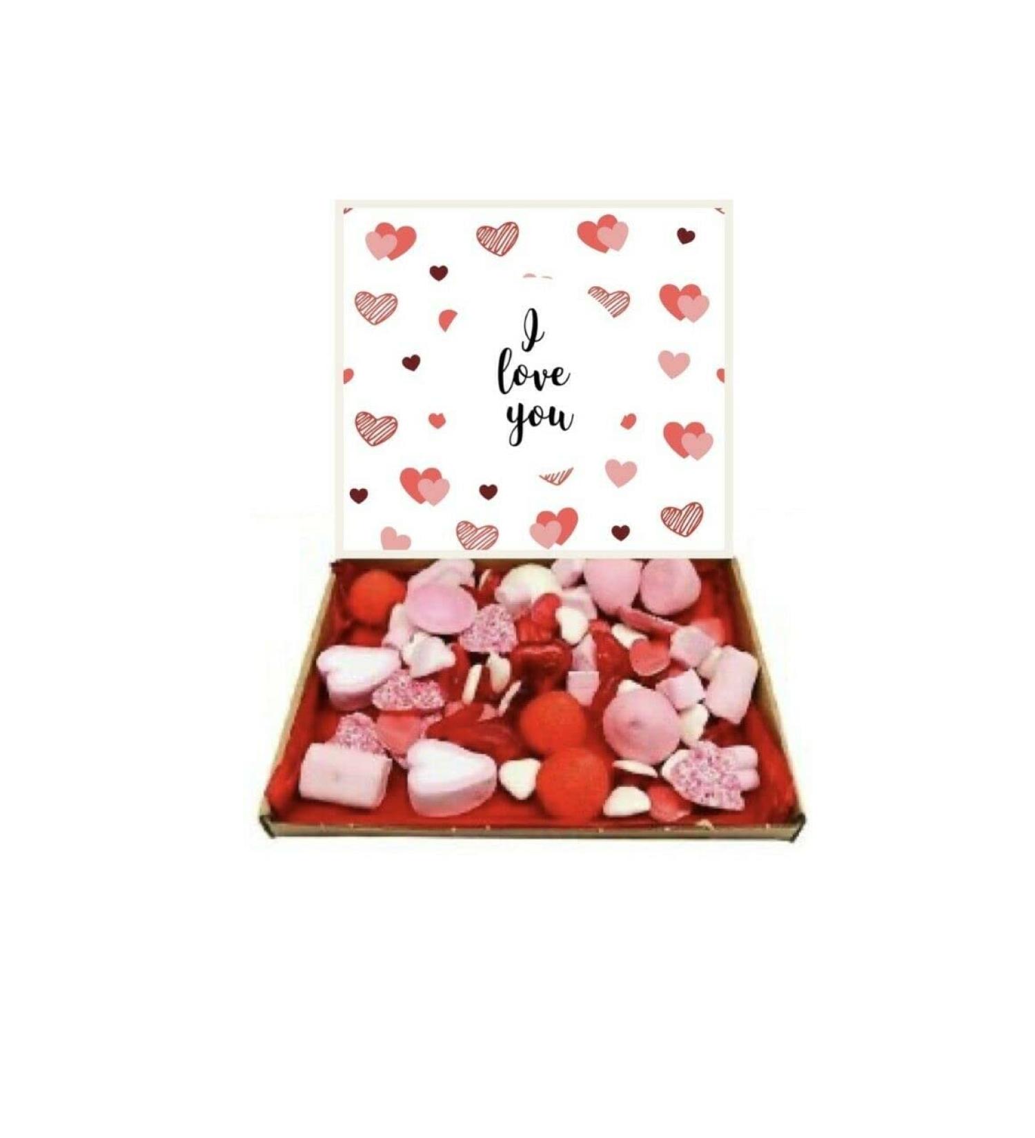Fathers Day I Love You Gift Pick n Mix 300g Sweets Selection Box Sweet Hamper Present Haribo lovehearts chocolate Valentines Day Birthday - Buy Online on GoSupps.com