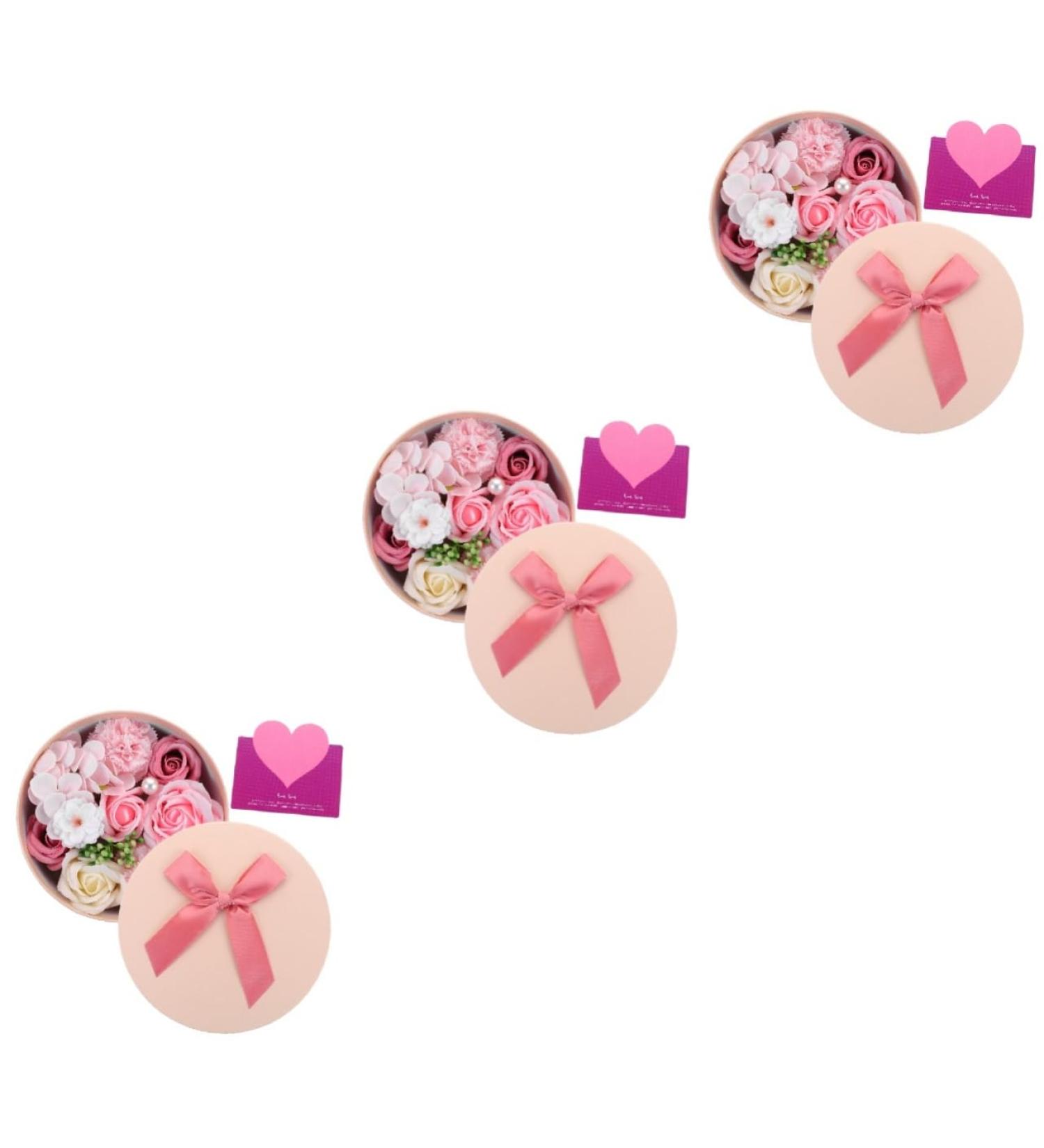 ABOOFAN 3pcs Preserved Flower Decoration Wedding Ceremony Decorations Wedding Favors Christmas Decor Rose Scented Soap Rose Shaped Soap Scented Soap Rose Petals Flower Arrangement Soap 16.2X16.2X8.2CMx3pcs Pinkx3pcs - Buy Online on GoSupps.com