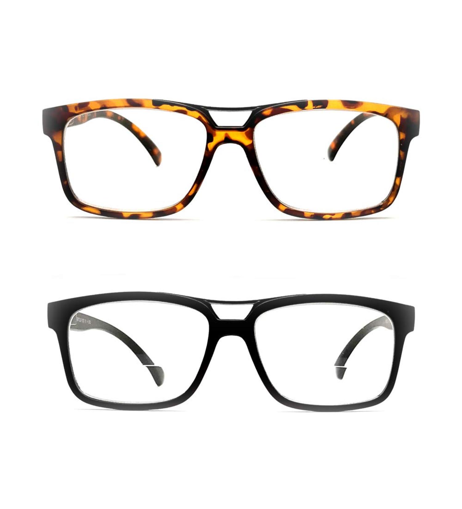 Buy 2 Pair Bifocal Reading Glasses for Men & Women - Spring Hinges Clear Lenses All Strengths Available - Shop Internationally - Buy Online on GoSupps.com