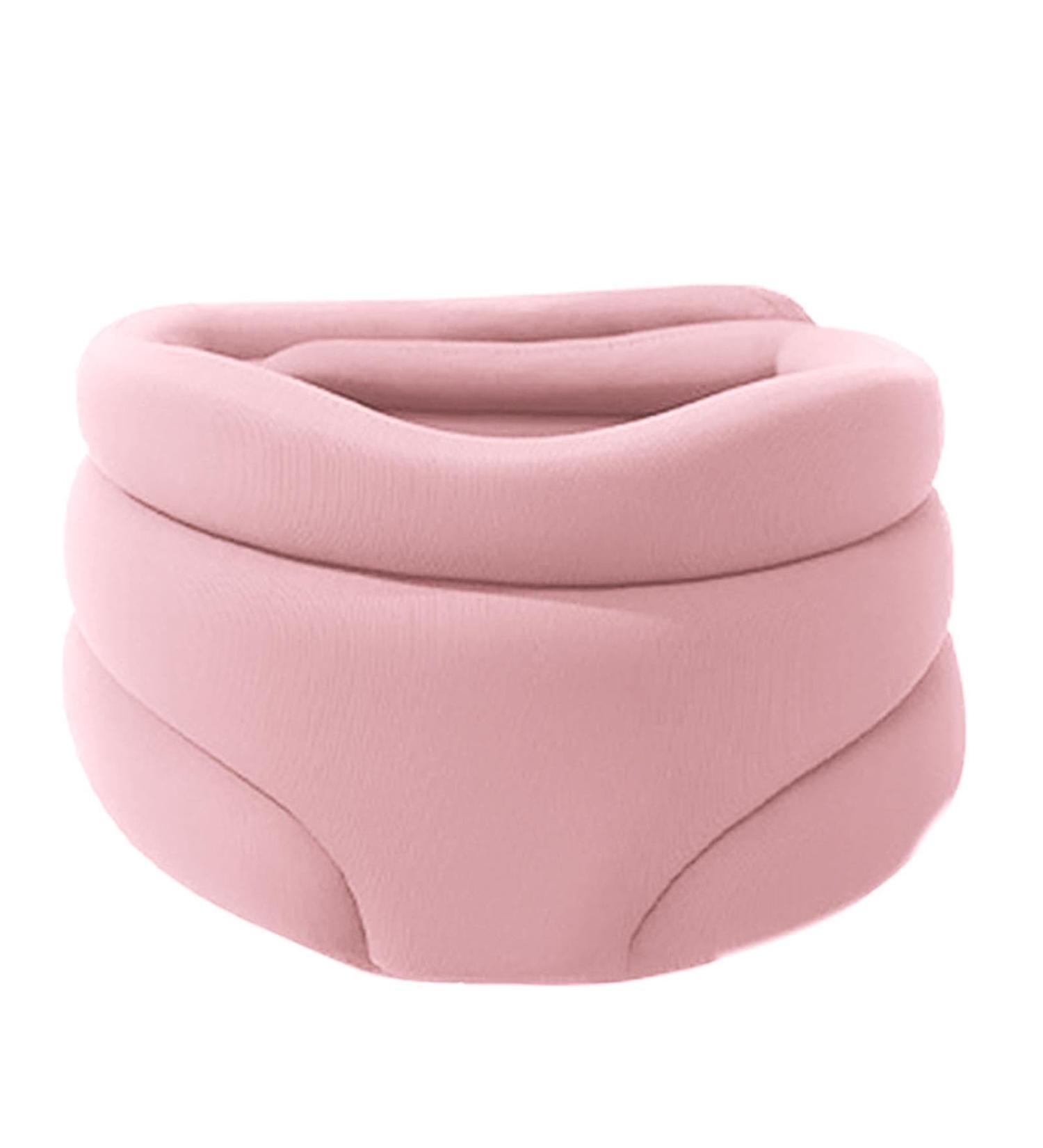 BOMMFU Rollkrause Human - Soft Frills Neck Collar | Perfect Support for Travel & Business - Stylish Pink Design - Buy Online on GoSupps.com