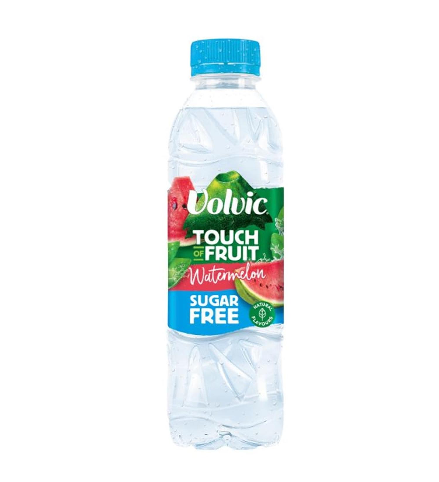 Touch Of Fruit SUGAR FREE Natural Water 500ML Bottle - Natural Flavoured Water (12 Bottles Watermelon) Watermelon 6 l (Pack of 1)