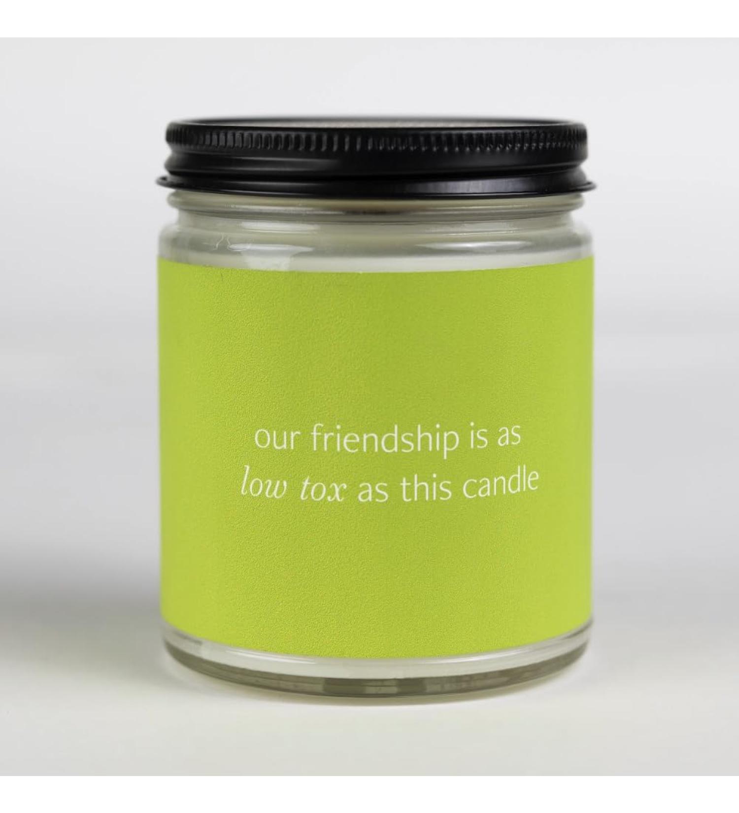 Fontana Candle Company Low Toxic Friendship Candle | Celebration Collection | 9 oz Beeswax & Coconut Oil | Pure Essential Oils | Non-Toxic Clean Burn - Buy Online on GoSupps.com