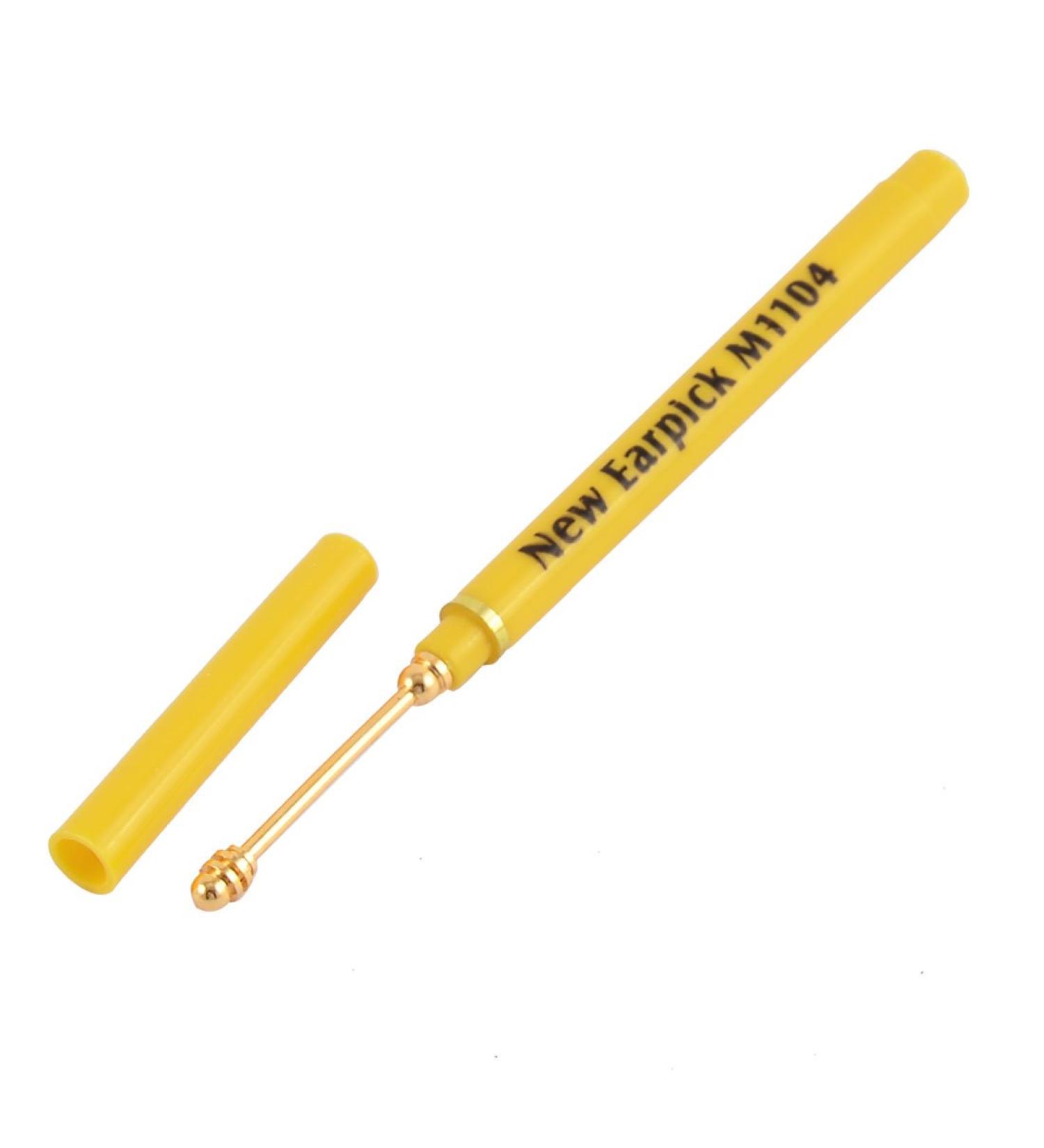 Qtqgoitem Plastic Handgrip Metal Spiral Earpick - Yellow (Model f44 6c8 498 d13 6c4 - Buy Online on GoSupps.com