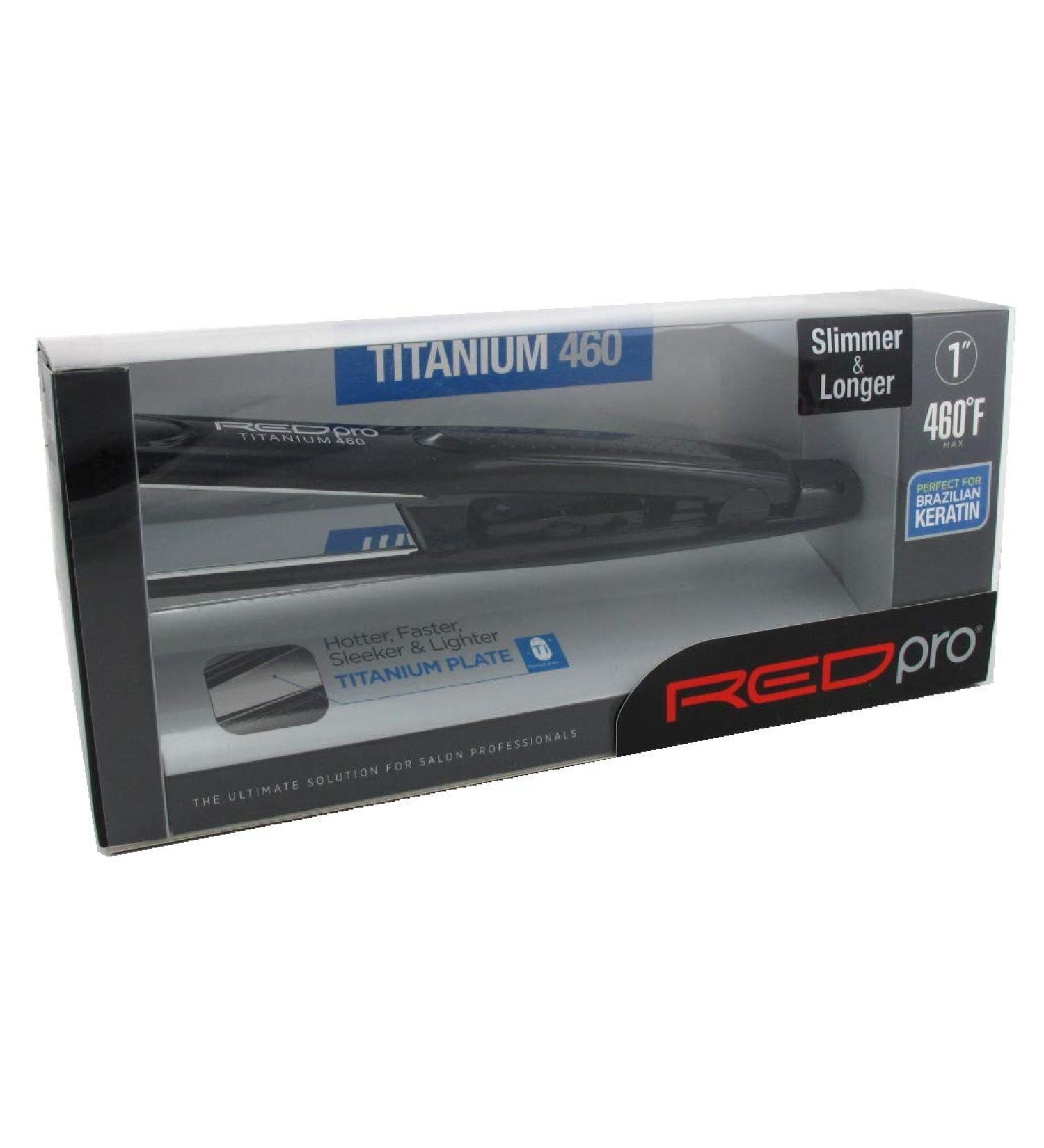 Kiss Products Red Pro Titanium Flat Iron 1 Inch 1 Pound