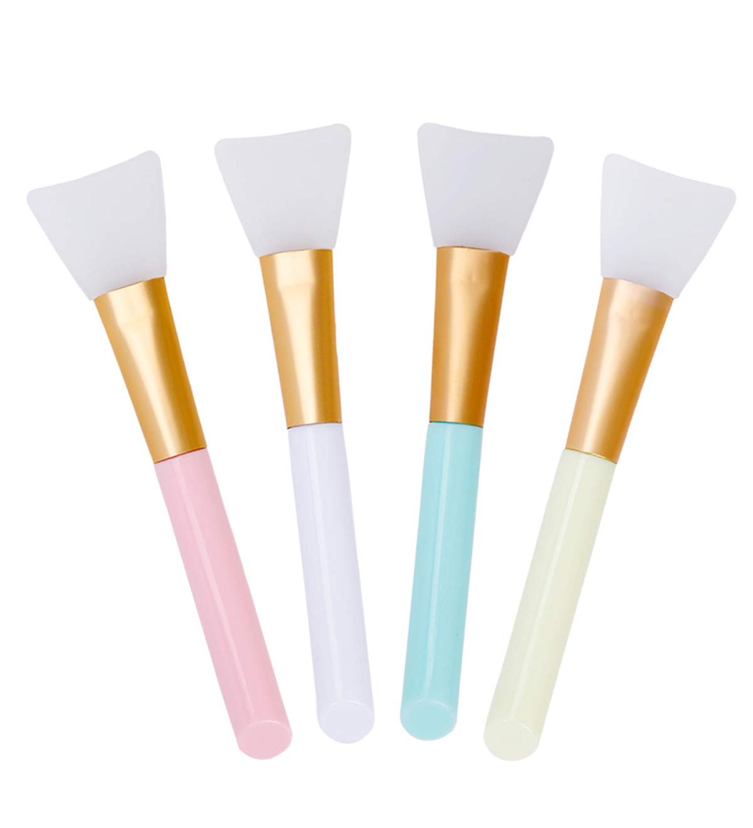 4-Piece Silicone Face Mask Brush Set - Perfect for Mud Masks Eye Serums & DIY Skincare | International Shipping - Buy Online on GoSupps.com