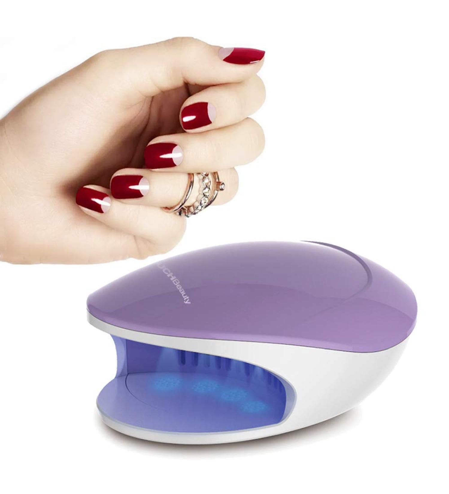TOUCHBeauty Mini UV LED Nail Polish Dryer - Purple 1439 for Teens/Beginners | Fast Drying for Regular Gel Polish - Buy Online on GoSupps.com