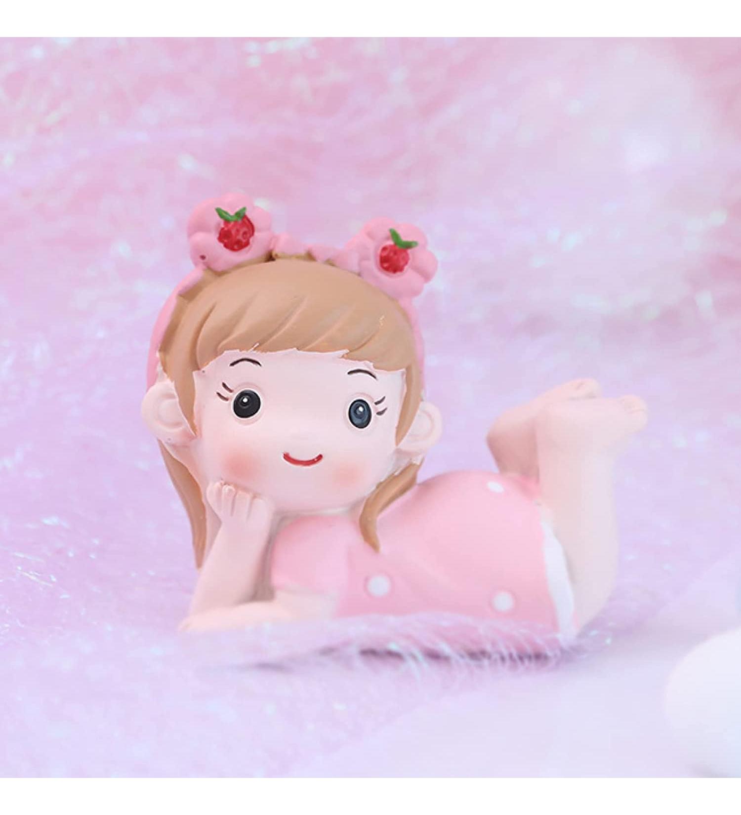 Personalised Cake Toppers Cake Decorations Baby Shower Cake Decorated Resin Baby Doll Baby Boy Girl Cake Toppers Party Decoration Supplies Cute Decor (Color : Blu) (Color : Roze) (Color : Girl) - Buy Online on GoSupps.com