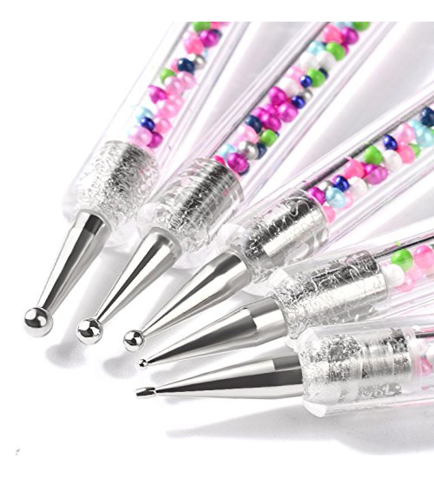 Artlalic Double Sided Dotting Pen/Brush Set - 5pcs for Nail Art Caviar Manicure & Polish Design | International Shipping Available - Buy Online on GoSupps.com