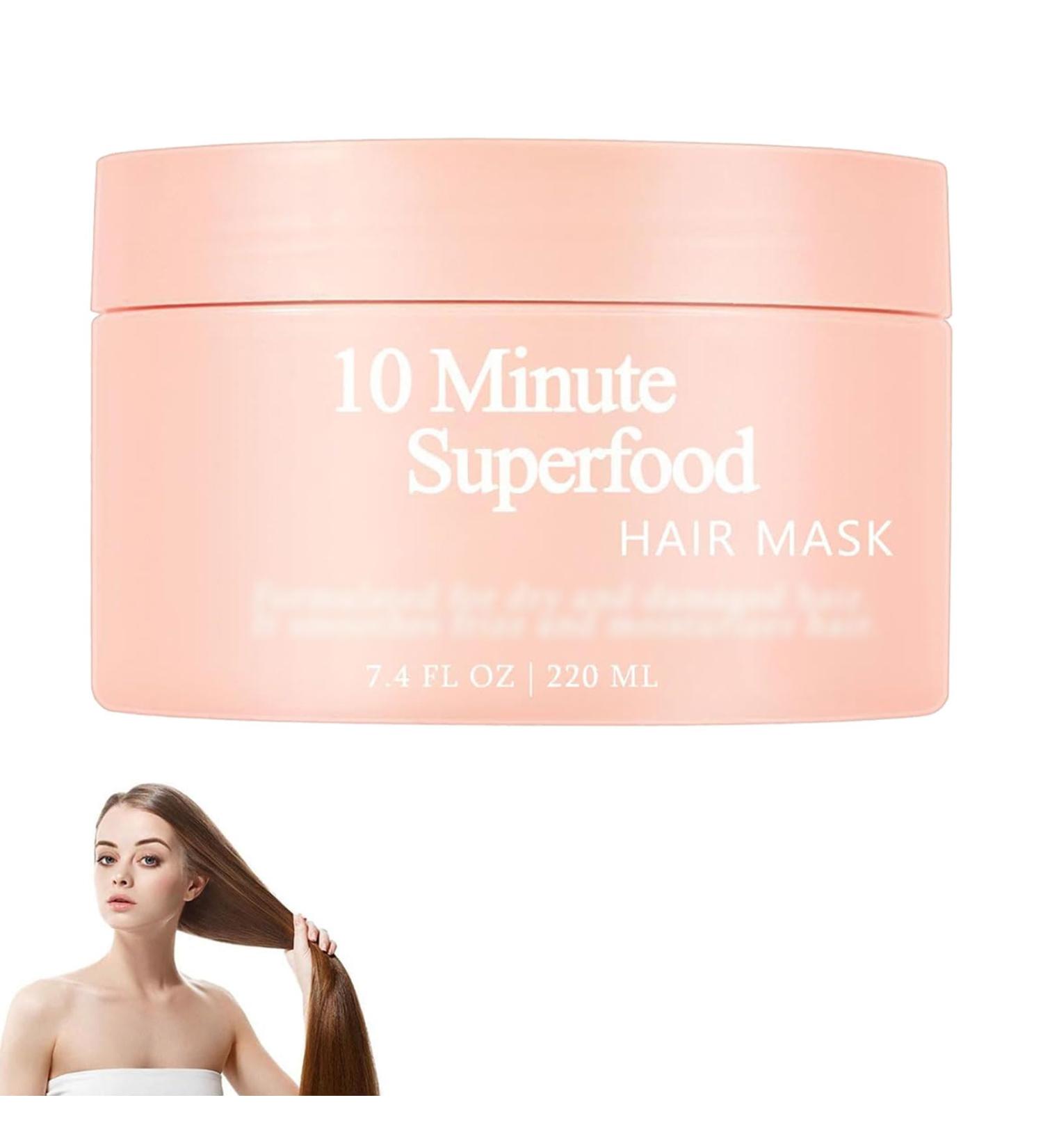 10-Minute Vitamin-Infusion Hair Mask 10-Minute Superfood Vitamin-Infusion Hair Mask 10 Minute Superfood Hair Mask Hair Mask For Thicker Fuller Softer Hair (1) - Buy Online on GoSupps.com