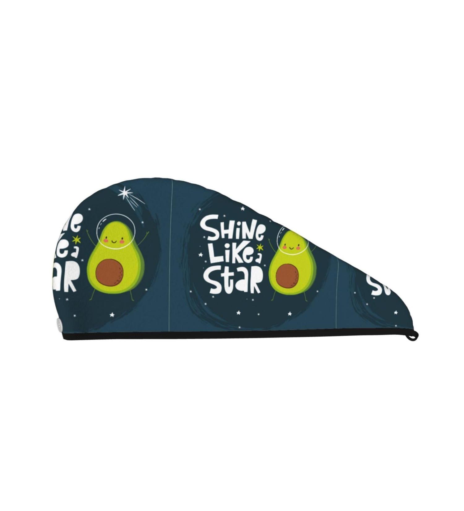 Hair Towel Wrap | Quick-Dry Hair Turban with Button | Avocado in Space1 - Ideal for Fast Hair Drying - Buy Online on GoSupps.com