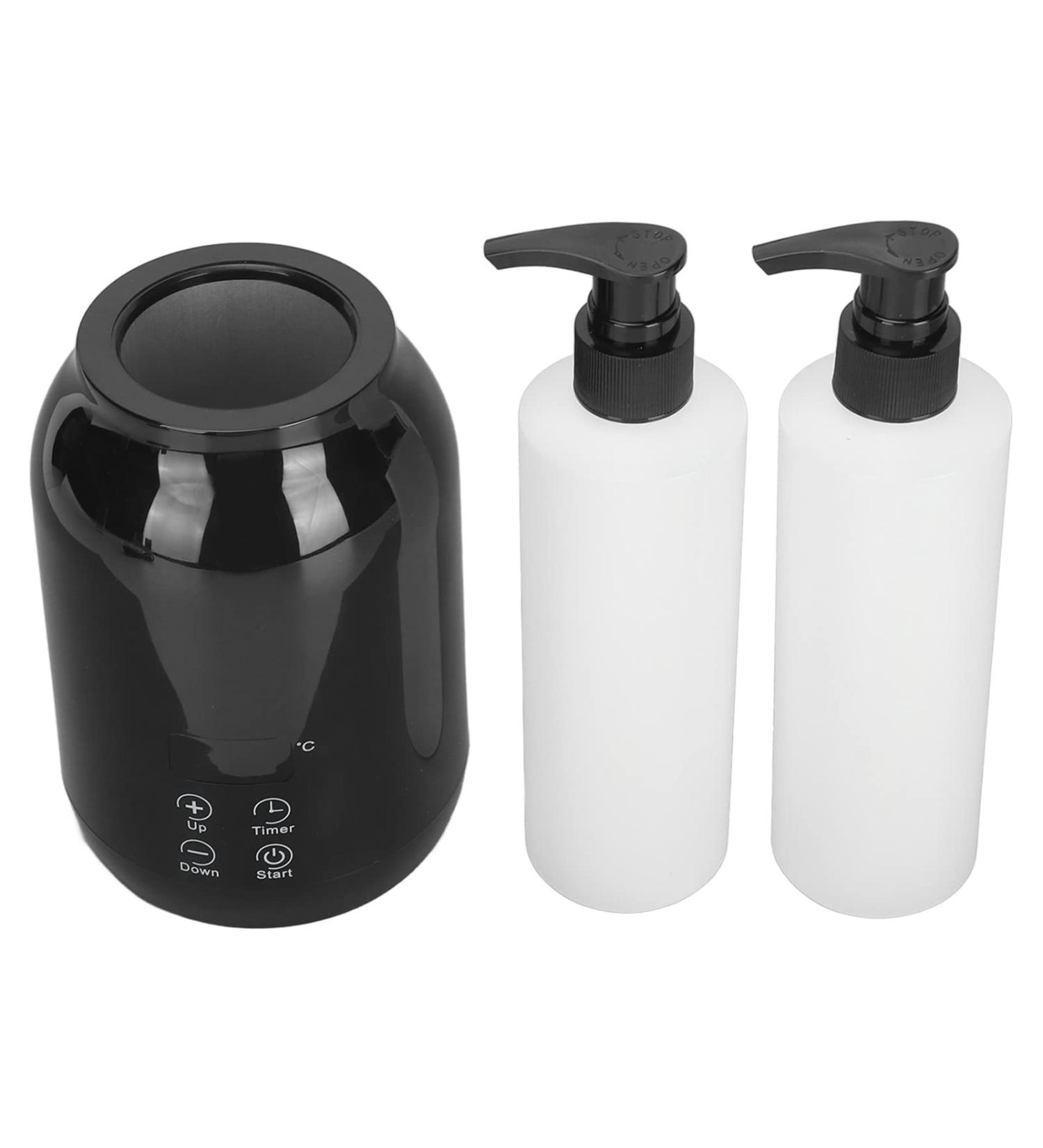Massage Oil Bottle Warmer with LED Screen - Portable Essential Oils & Lotion Heater for Optimal Temperature (EU Compliant) - Buy Online on GoSupps.com