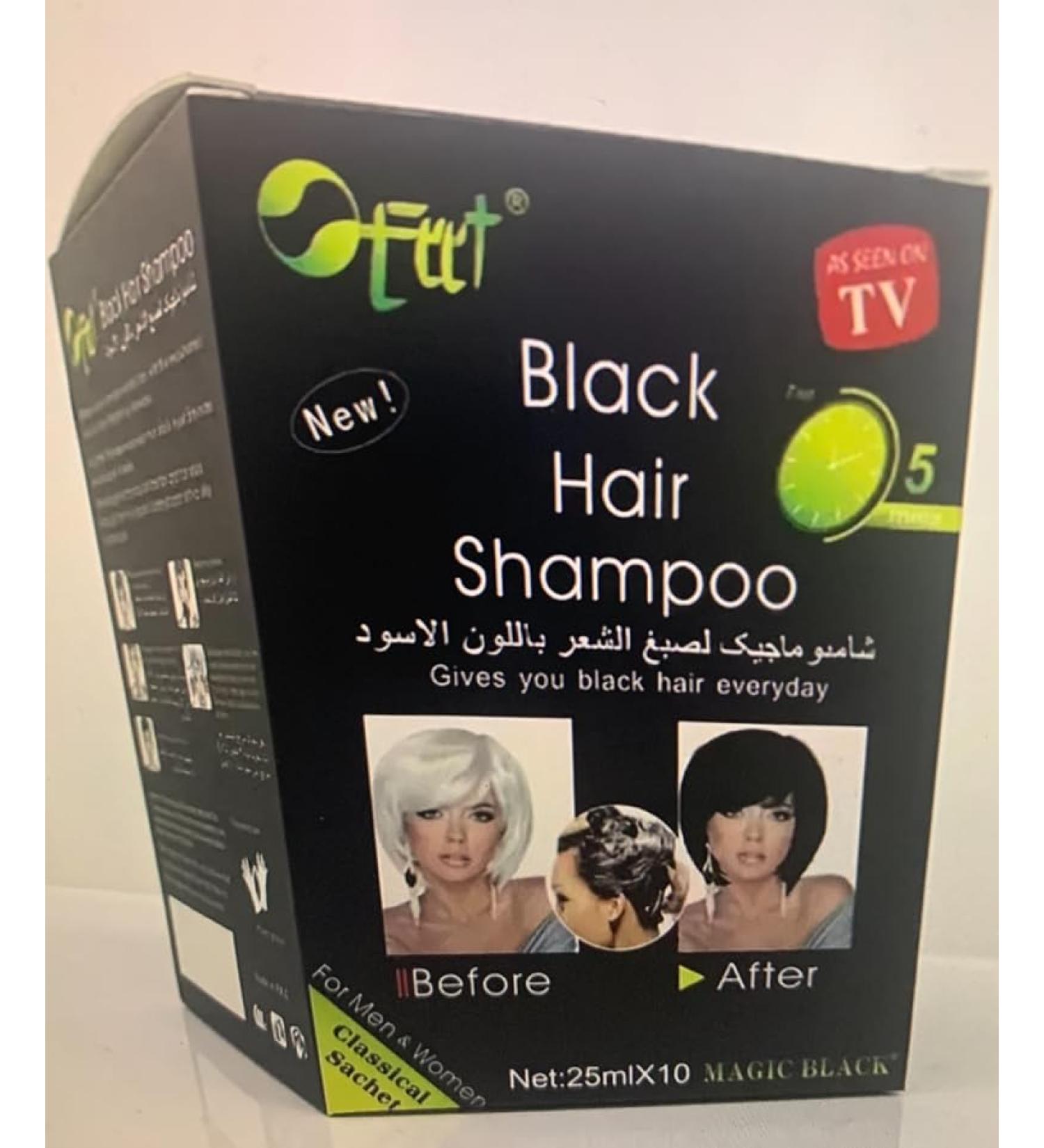 Superb good Dexe Fast black hair dye shampoo and conditioner change black fruit oil a comb balck 5 minutes white become black hair color - Buy Online on GoSupps.com
