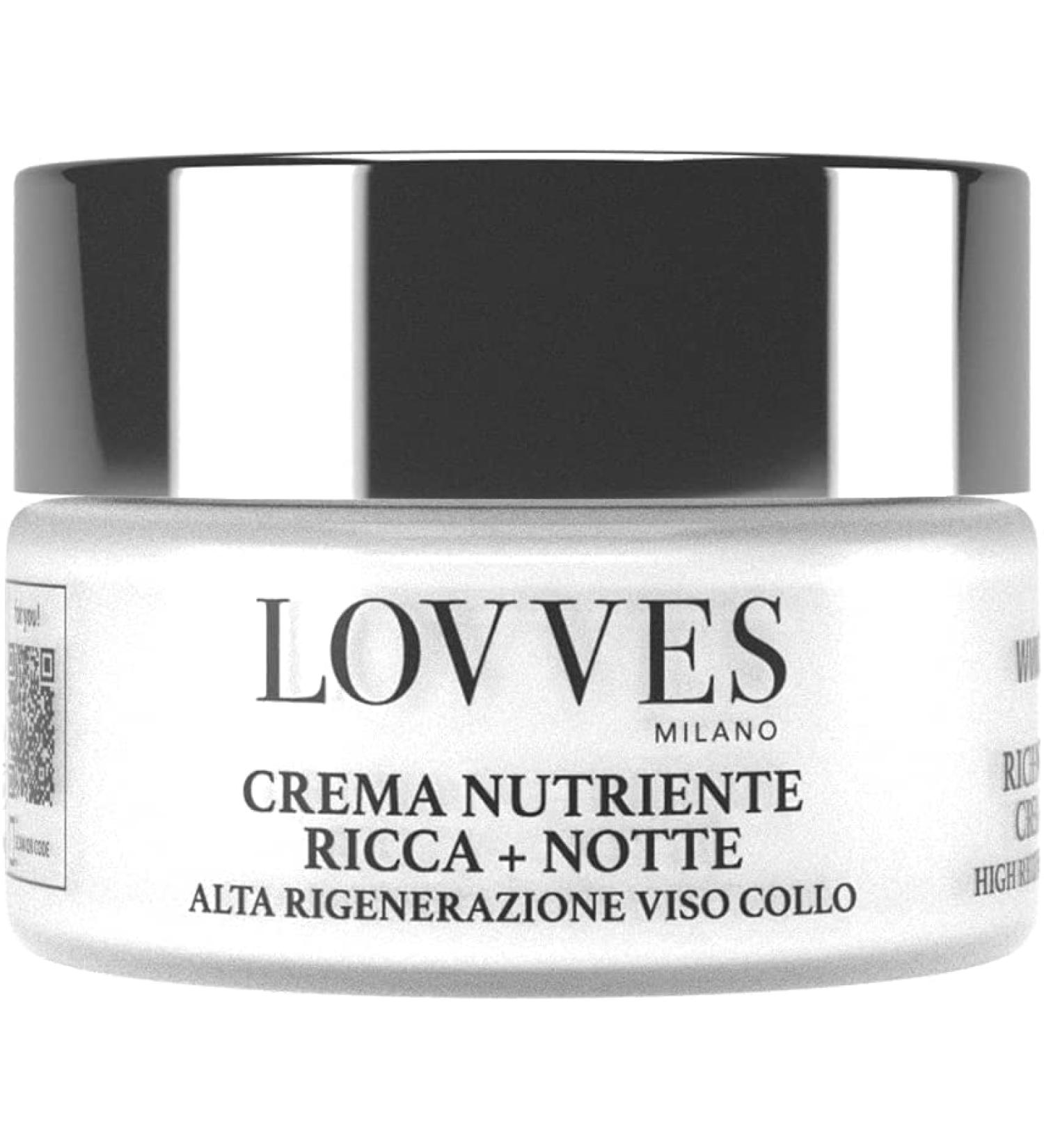 LOVVES Rich Nourishing Face Cream For Day and Night High Quality Natural Cosmetics AntiWrinkle Promotes Collagen Production Moisturizing Regenerating Face and Neck 50 ml - Buy Online on GoSupps.com