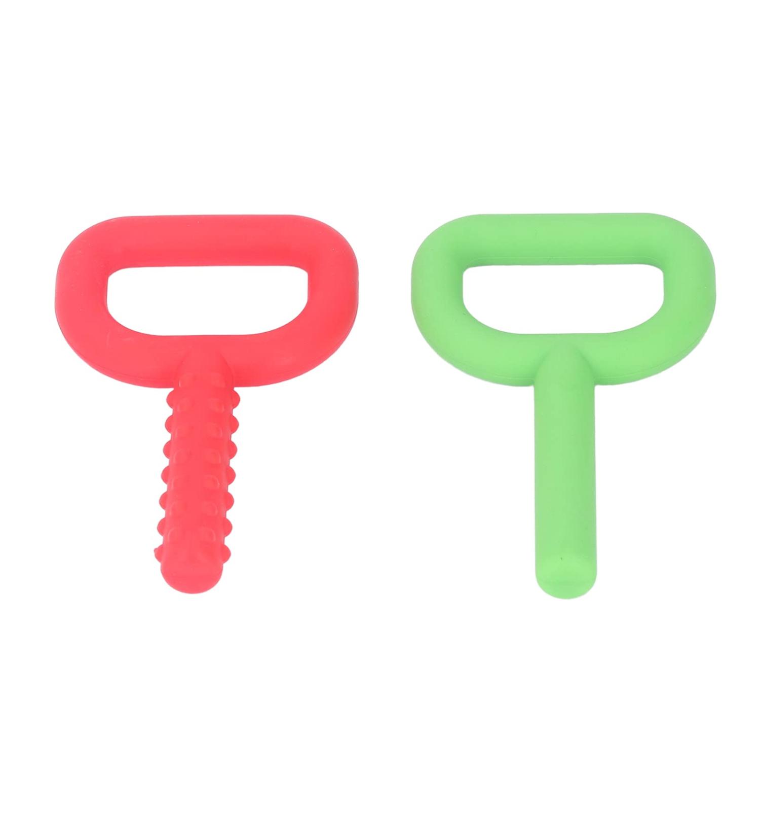 Sensory Chew Toys Set - 2 Stretchy Silicone Hand Held Chew Toys for Autism & SPD - Buy Online on GoSupps.com