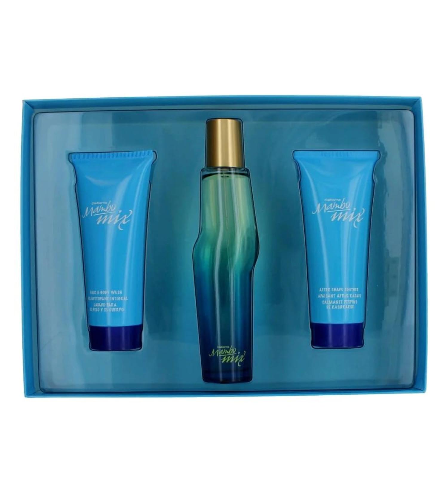 Mambo Mix By Liz Claiborne For Men. Set-cologne Spray 3.4 OZ & Hair & Body Wash 3.4 OZ & After Shave Soother 3.4 OZ 3.4 Ounce (Pack of 1)