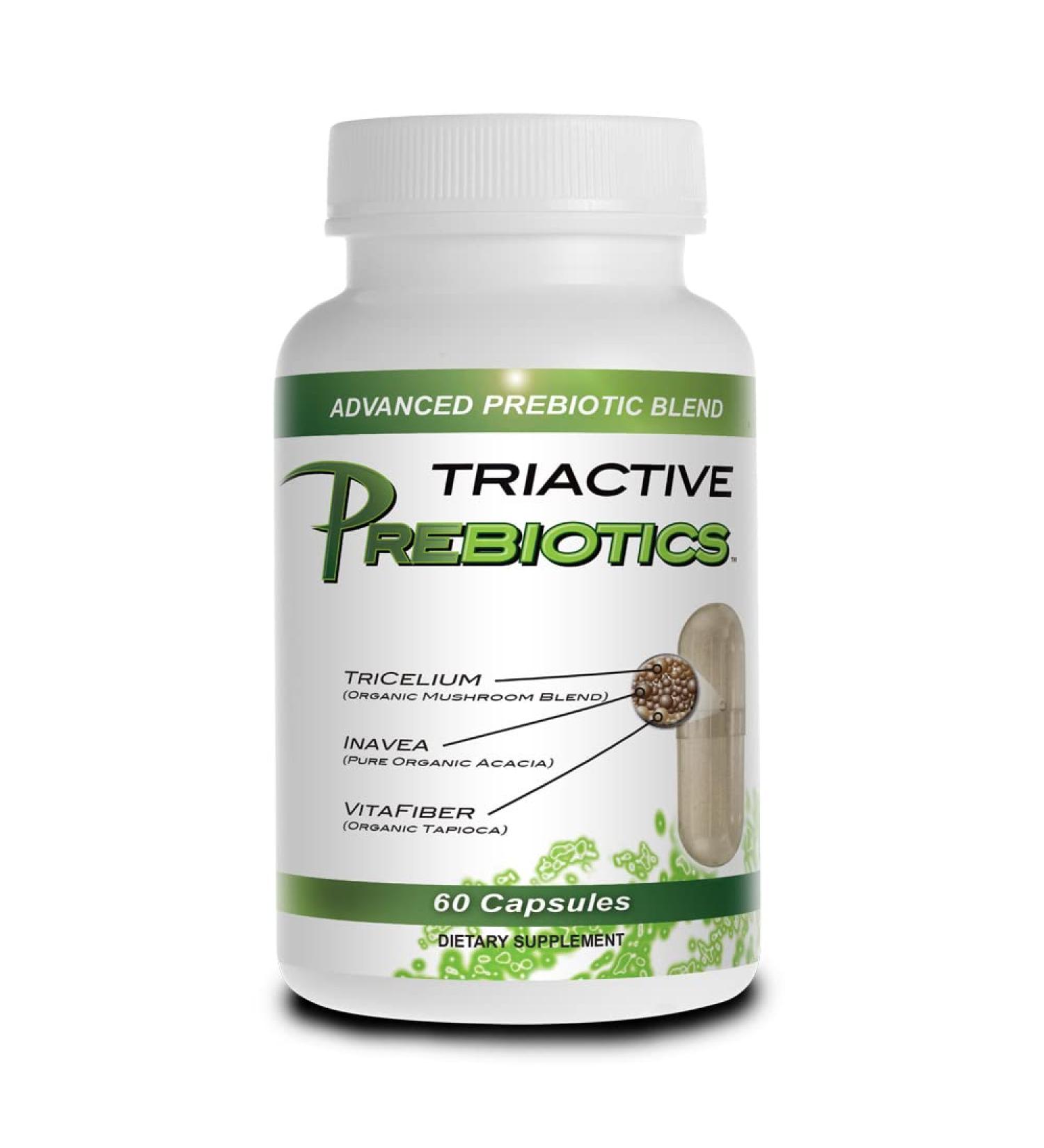 Prebiotic Capsules for Women & Men Organic Prebiotics Supplement with Acacia Fiber, VitaFiber, Tricelium Mushroom Blend Prebiotic Fiber Supplement for Gut Health, Digestion & Microbiome Support - Buy Online on GoSupps.com