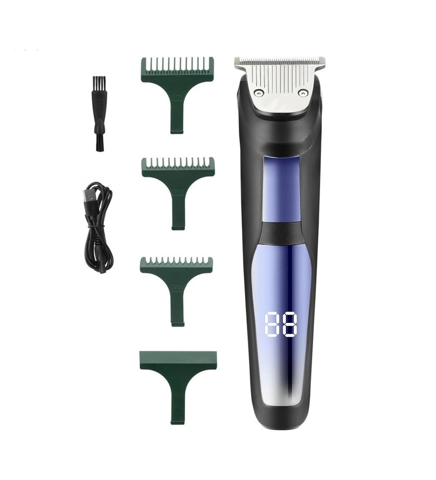 Buy Waterproof Hair Clippers for Men | Electric LED Display | USB Rechargeable Barber Tool - Buy Online on GoSupps.com
