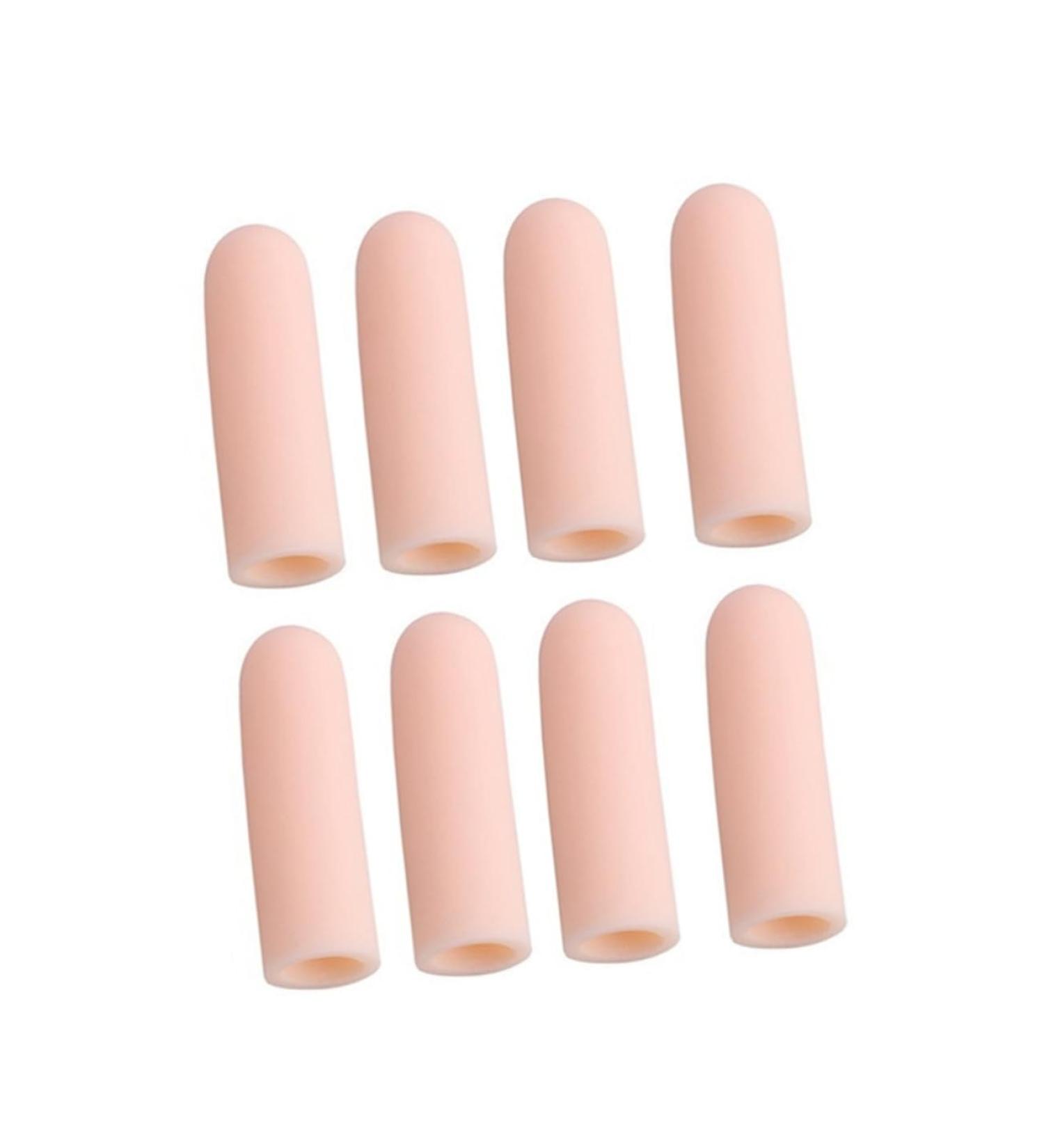 Hemoton 8 Pcs Toe Sleeve Toe Protector Set - Corn Covers, Thumb Protector, Pain Relief, Thin Section Toe Cap - Beige Finger Tips Cot - Buy Online on GoSupps.com