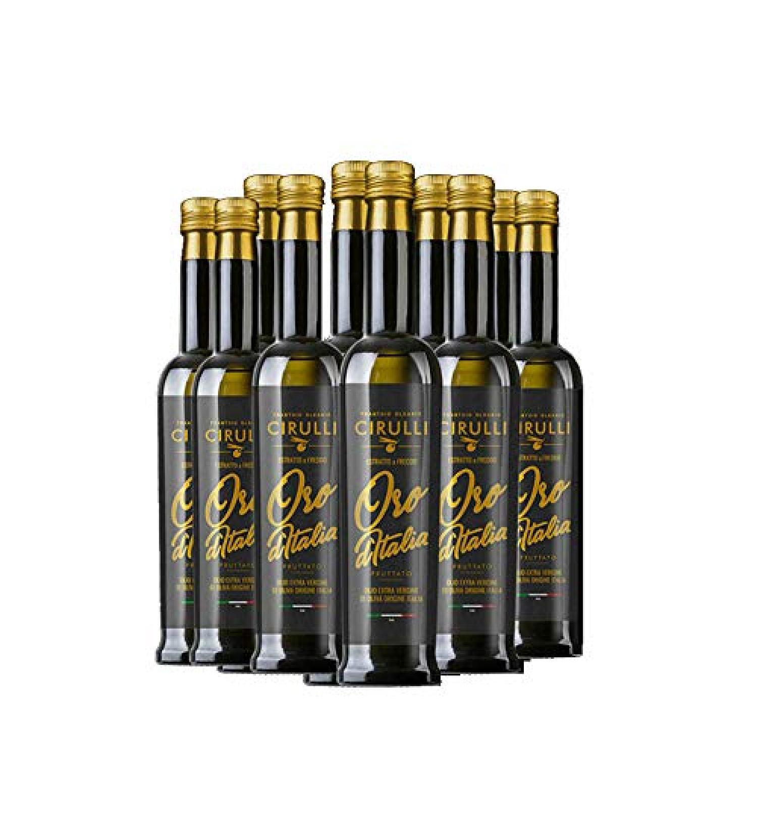  Frantoio Oleario Cirulli 6 x 750 ml bottles of Italian Olive Extravergine Oil - Cold Extract EVO - Buy Online on GoSupps.com