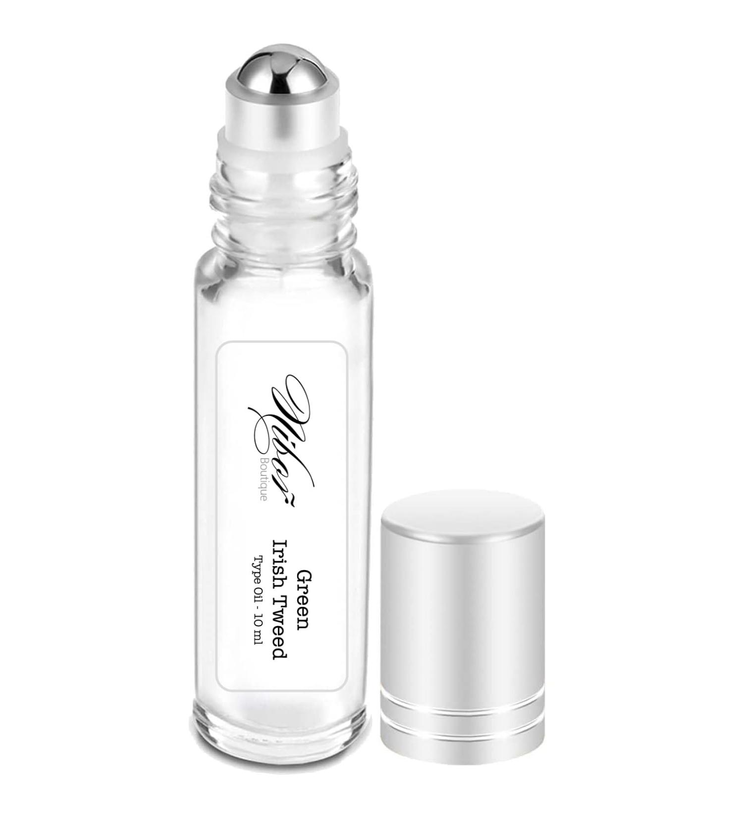 | Luxury Inspired Fragrances | Pure Uncut 10ml Roll On | Mens Collection | Designer Type Oil | Perfume Oil | Body Oil | Gift | Travel Roller Bottle (Green Irish Tweed (Type))