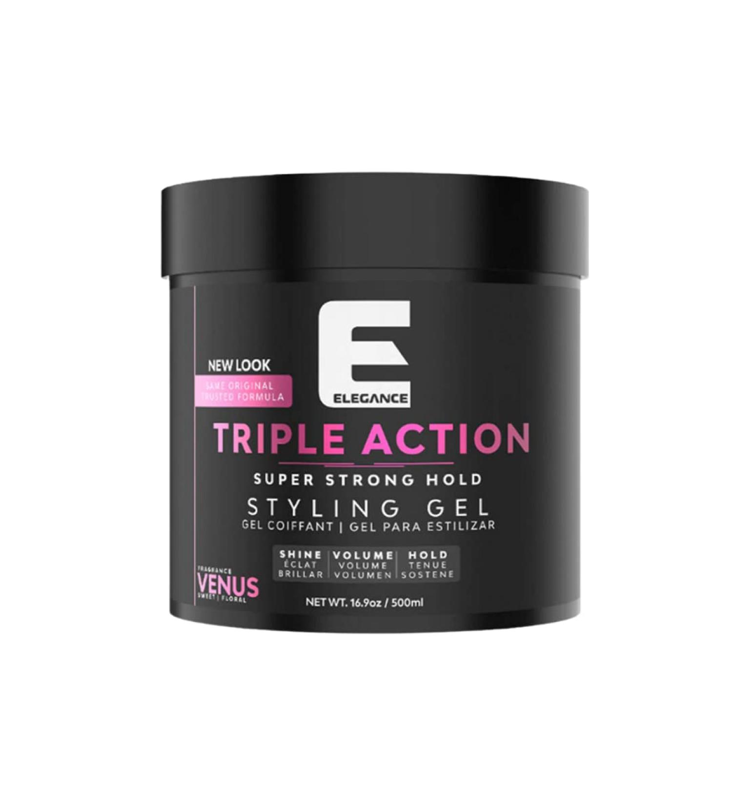Elegance Triple Action Hair Gel Venus Strong Hold 250 Ml - Buy Online on GoSupps.com