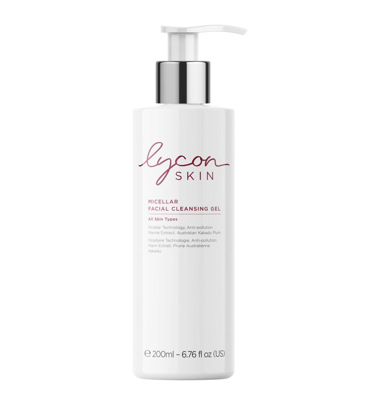 Lycon Micellar Facial Cleansing Gel Foaming Cleanser for All Skin Types Anti-Pollution Micellar Water Cleanser - 200ml