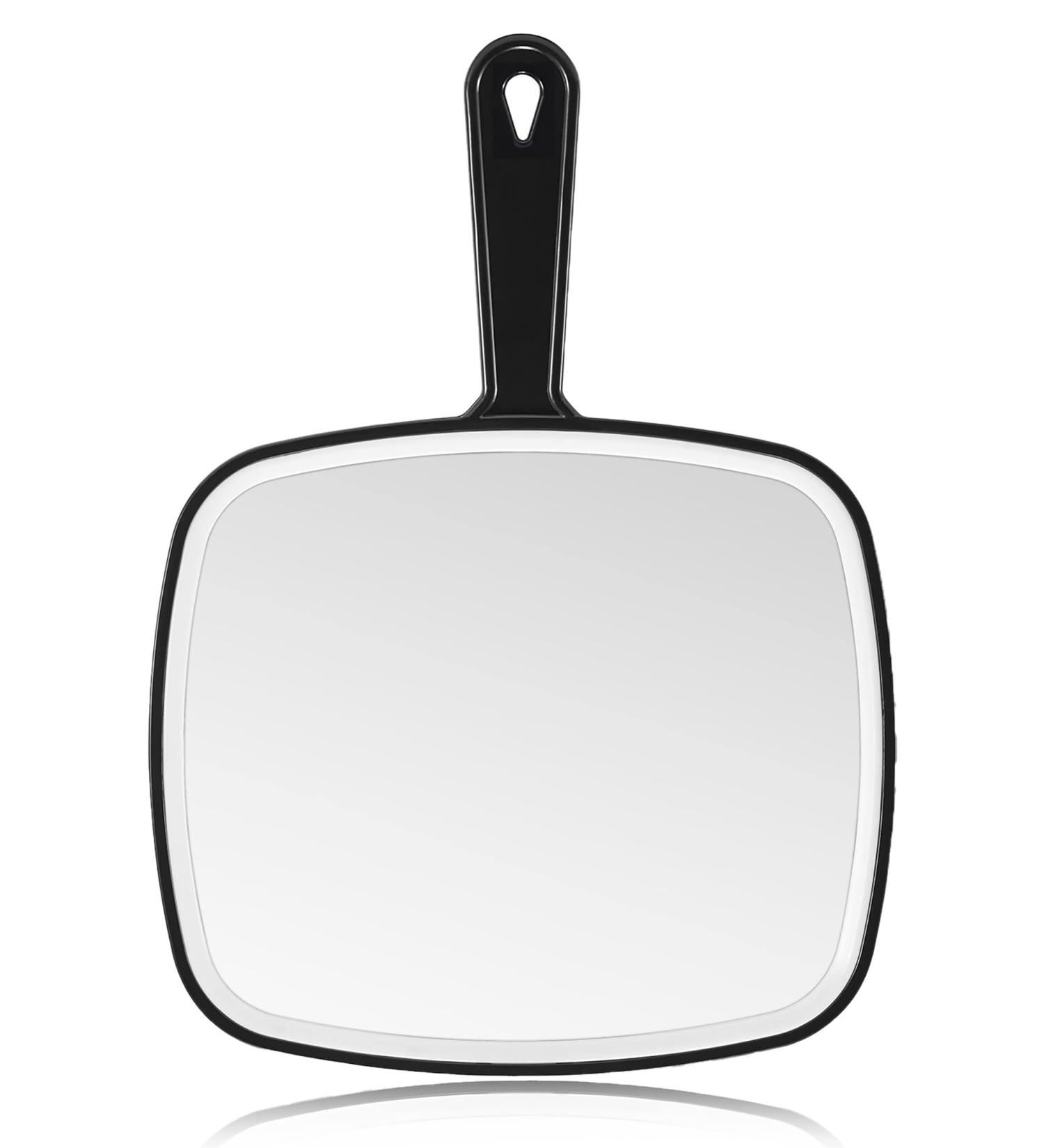 OWBIA Large Hand Mirror with Handle - Salon Barber Hairdressing Tool (12.4 x 9) - Buy Online on GoSupps.com