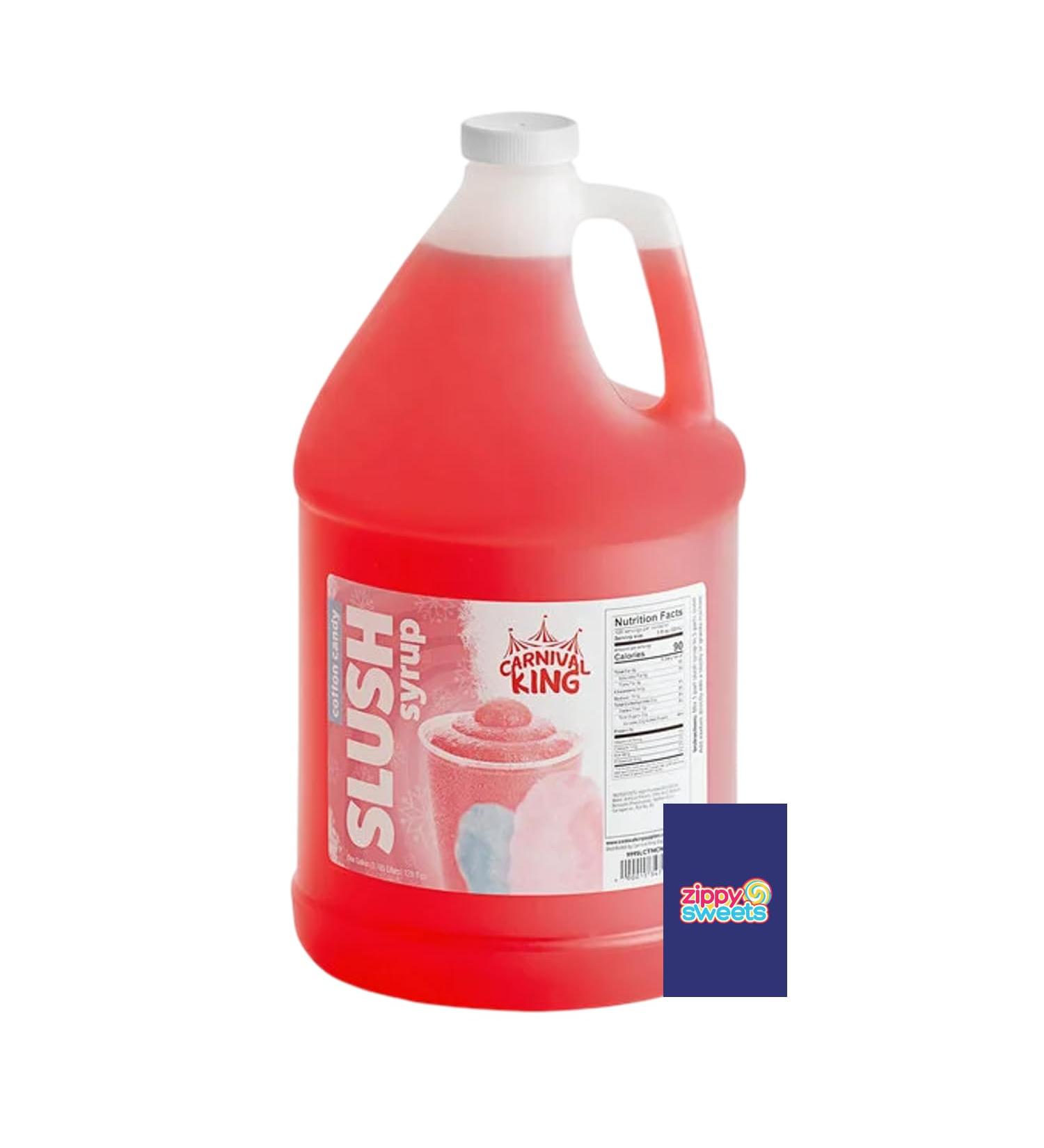 ZippySweets - Cotton Candy Flavour Slushy Machine Concentrate 1 Gallon 5:1 Mix Ratio for Slushie Machine Slush Machine - Includes Bonus Mixing Guide - Great Slushie Syrup For All Home and Commercial Slushy Machines - Buy Online on GoSupps.com