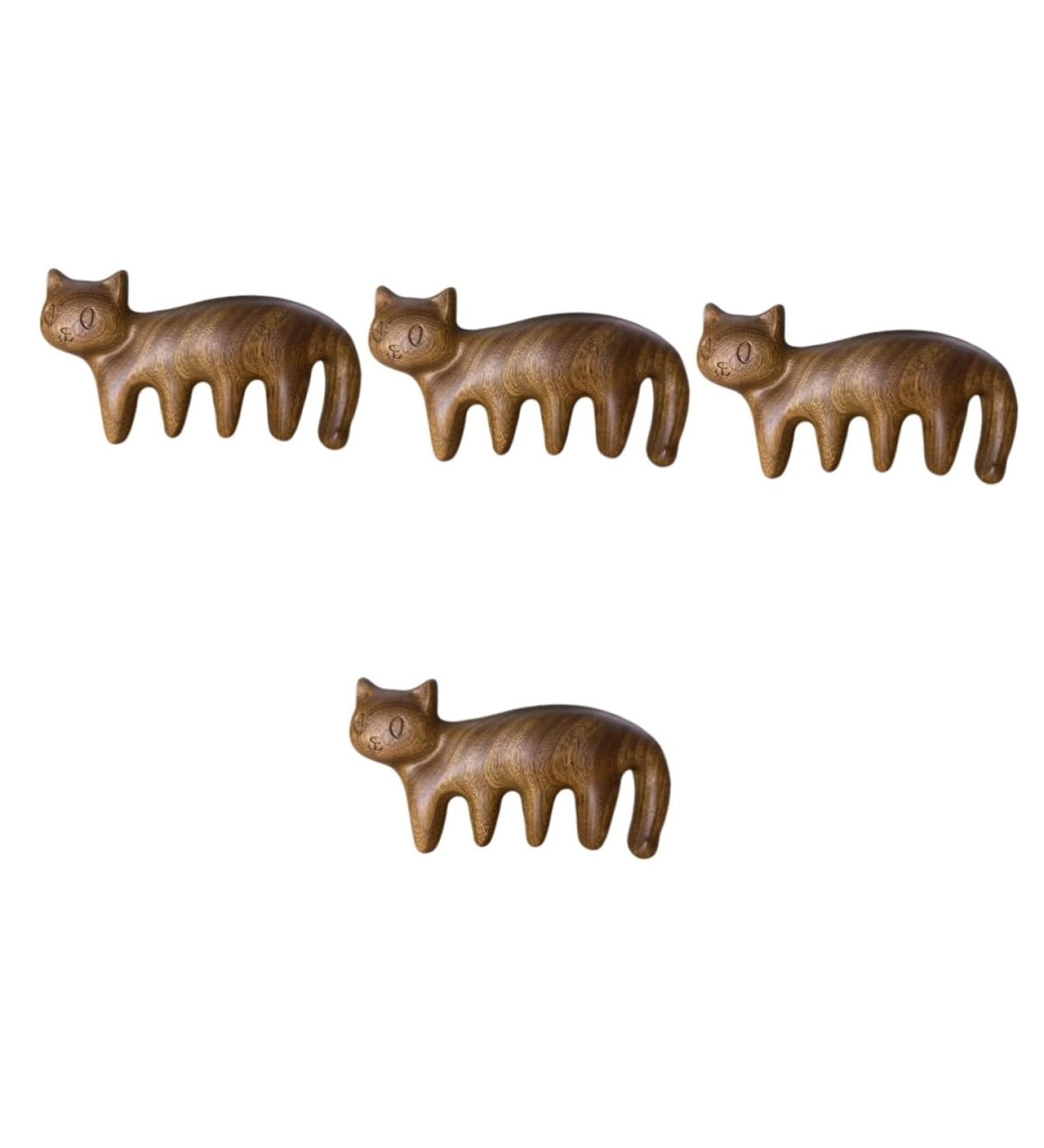 Fomiyes 4-Piece Kitten Massage Comb Set | Antistatic Scalp Massager & Body Massage Devices | Best Head Massage for Relaxation - Buy Online on GoSupps.com