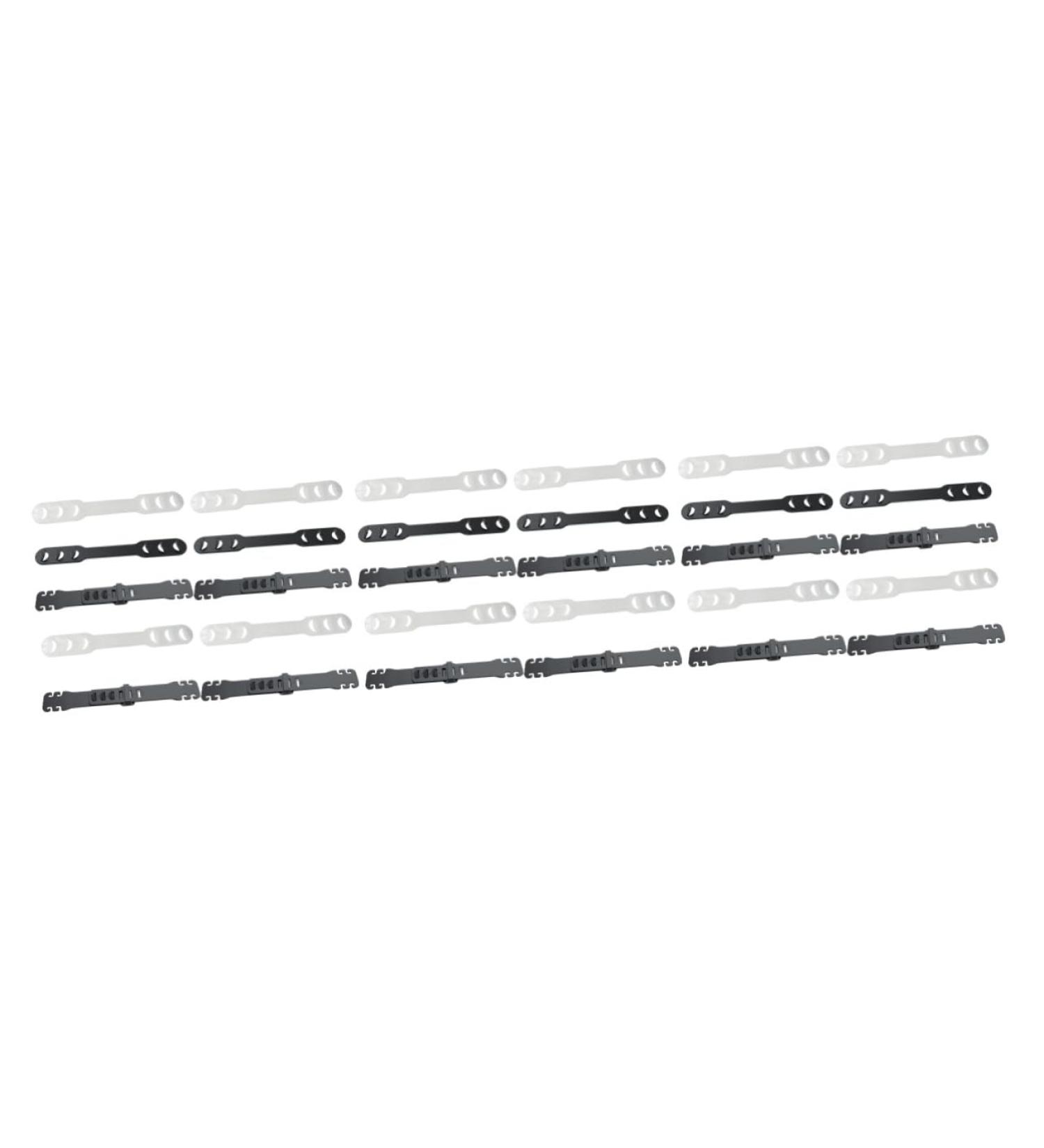 Adjustable One-Way Face Mask 20 Pack Disposable Ear Strap Extenders Black | Healeved - Buy Online on GoSupps.com