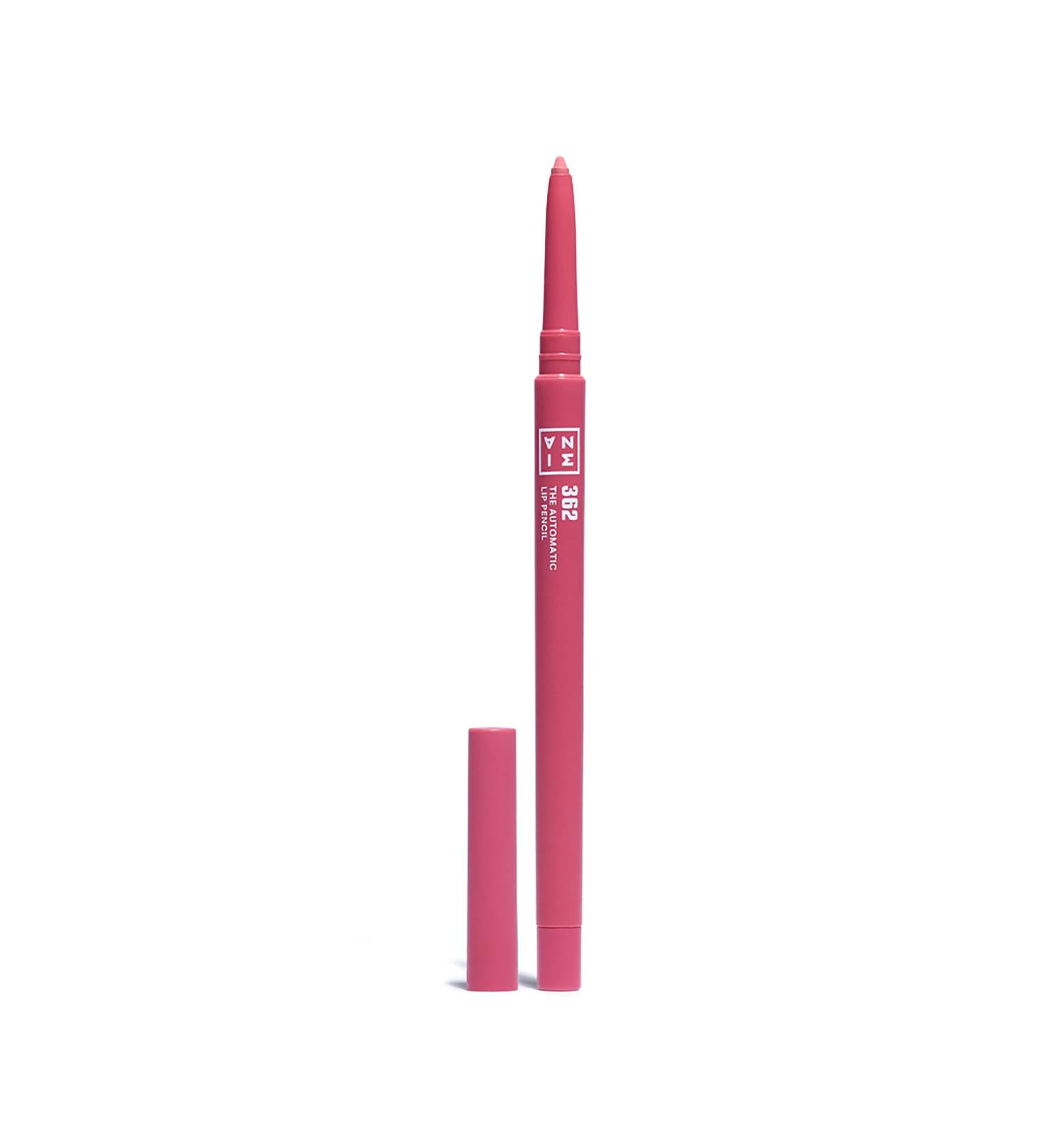  3ina 3INA MAKEUP The Automatic Lip Pencil 362 Pink Long Lasting Retractable Lip Pencil Waterproof Lip Liner with Sharpener Vegan Cruelty Free - Buy Online on GoSupps.com