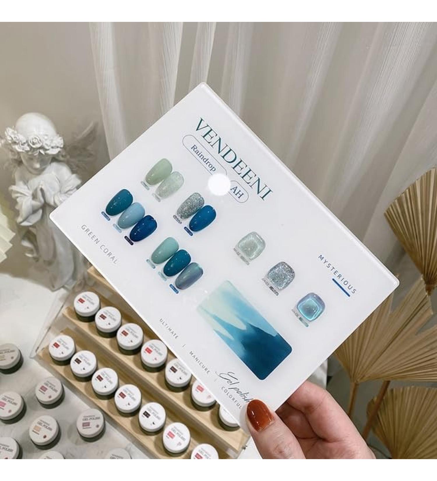 10 Colors/Set Gel Nail Polish Sequins Glitter Transparent UV Gel Varnish Colorful Purple Blue Nail Art Gel Lacquer - (Color: AH) - Buy Online on GoSupps.com