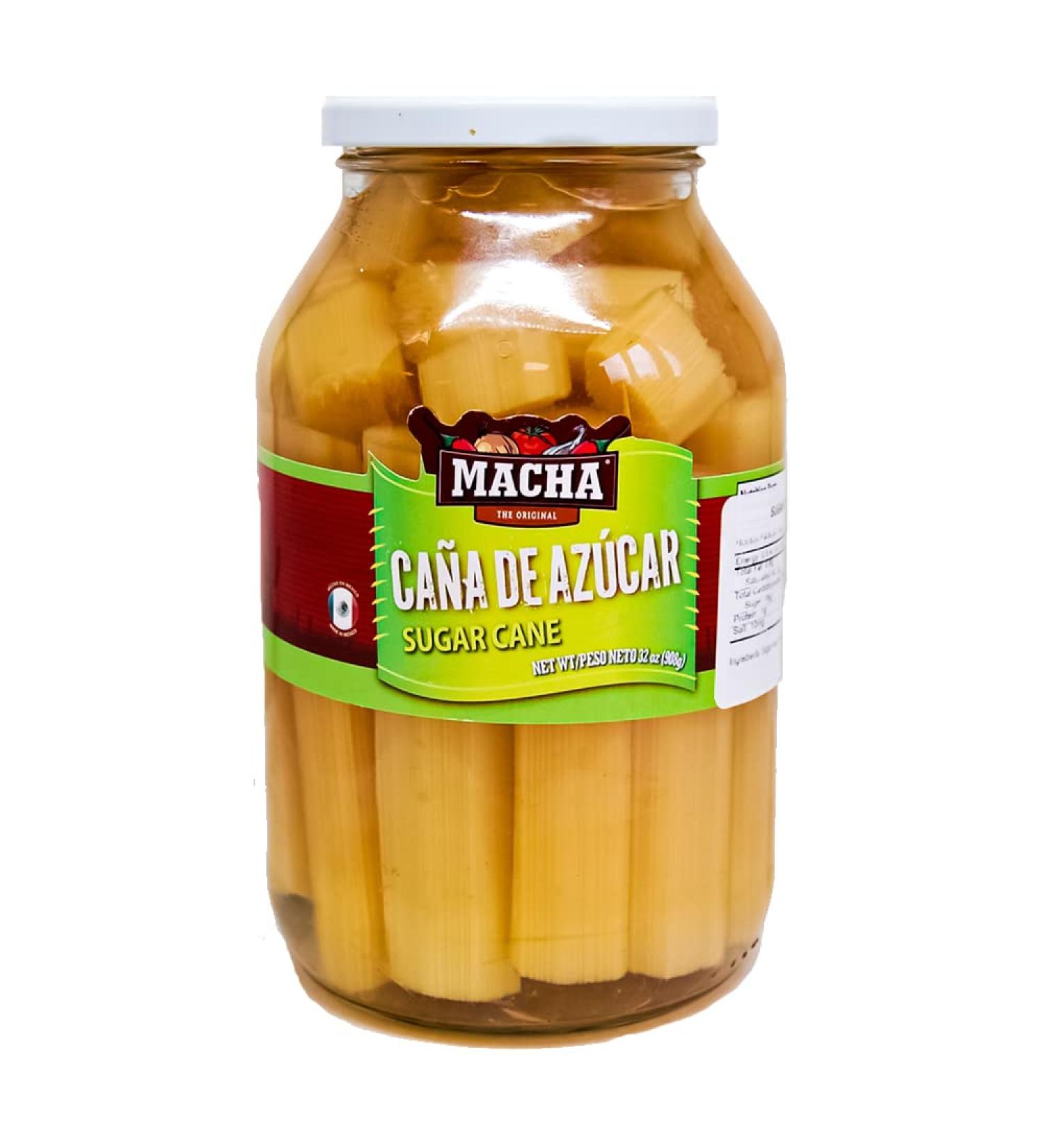 Macha Sugar Cane 908g / Sugar Cane Sticks Natural Sugar Cane in Syrup Sweet Mexican Cane Sticks - Buy Online on GoSupps.com