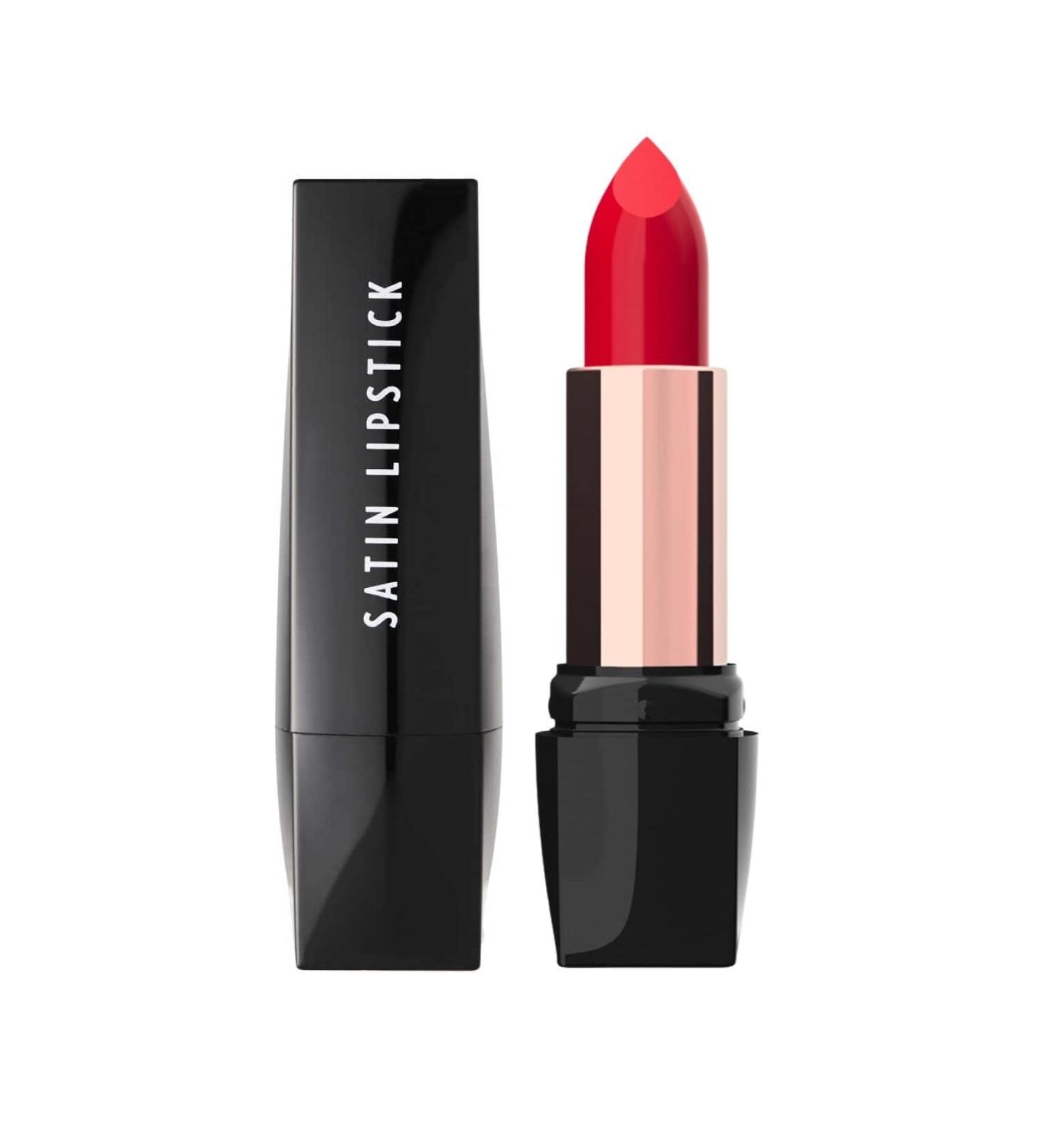 Golden Rose Satin Lipstick - Vegan with Vitamin E | Moisturizing, Long Lasting, Full Coverage Lipstick for Charming Colors | Lightweight & Protective Formula (20) - Buy Online on GoSupps.com