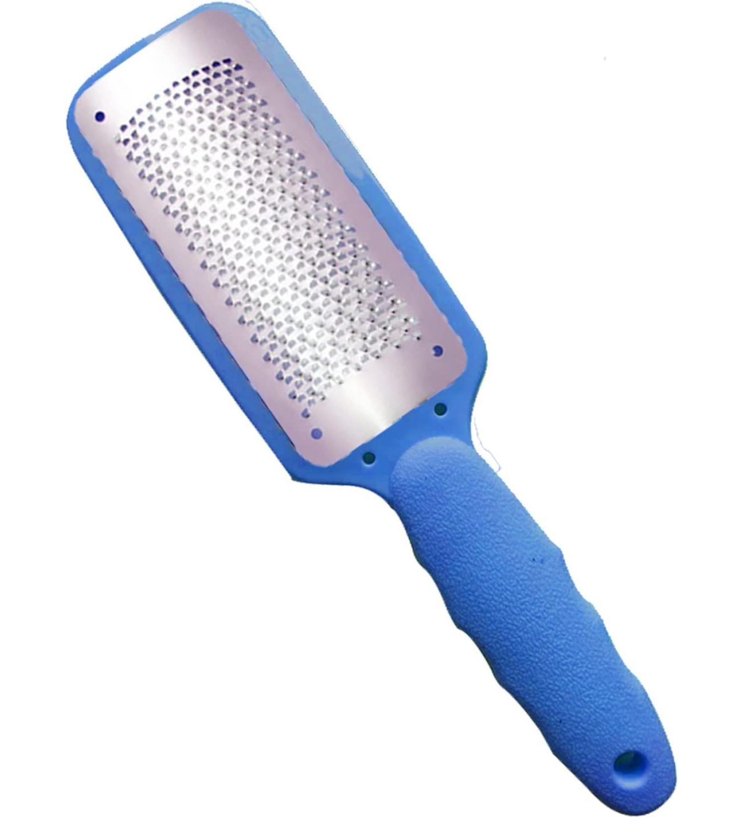 Foot Rasp Hard Skin Remover for Pedicure - Extra Smooth Foot Exfoliator and Callous Remover - Blue - Buy Online on GoSupps.com