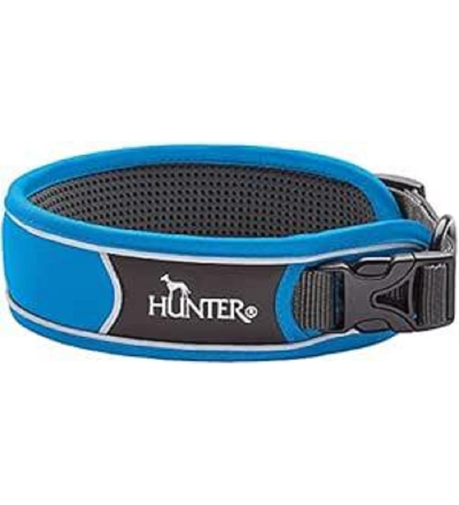 HUNTER DIVO dog collar nylon XL light blue/grey turquoise XL
