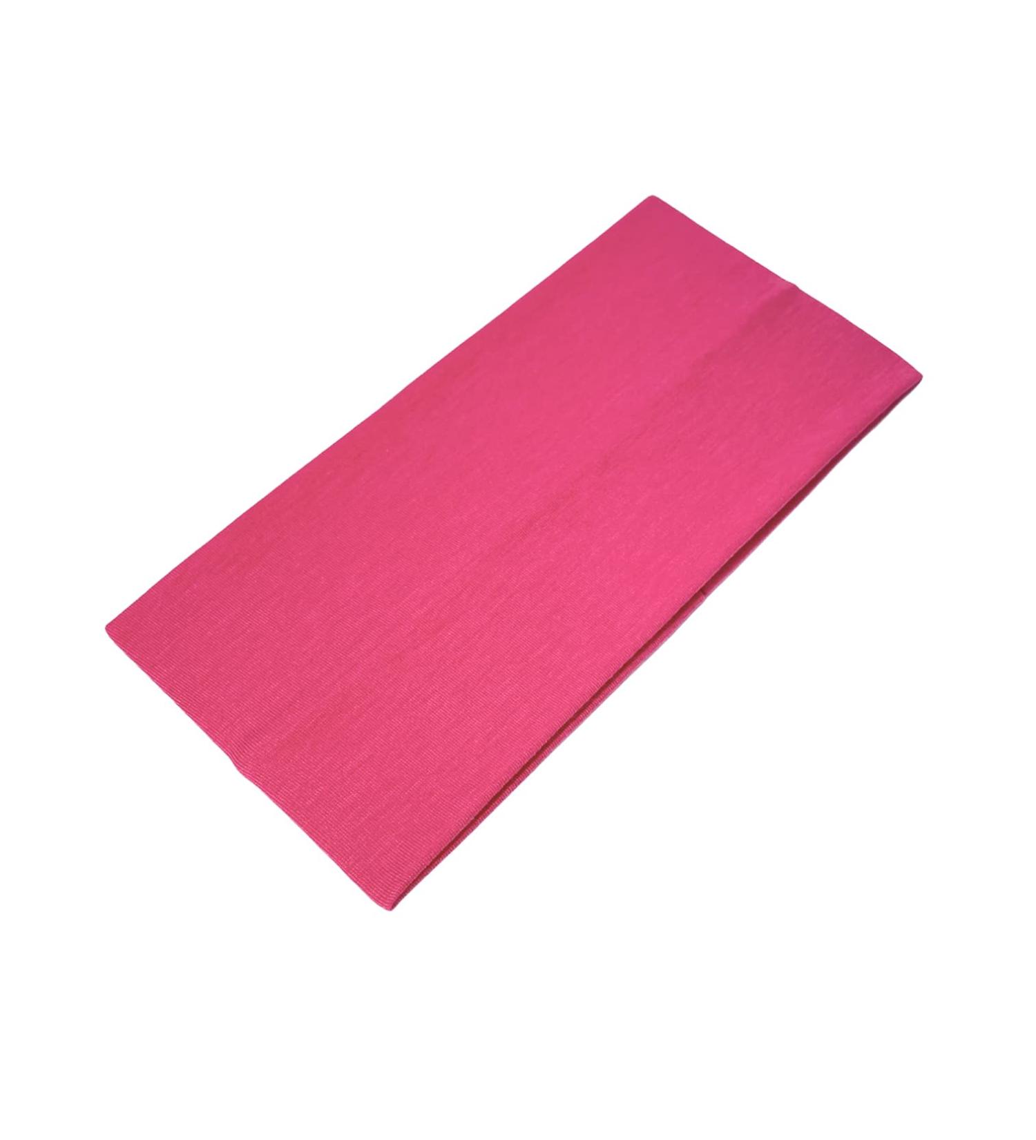 WESTEND CHOICE Extra Wide Headbands 11cm Plain Stretchy Kylie Head Band Unisex Bandeau Headbands for Women & Men Soft Hairbands Yoga Bandana Headband (Fuchsia)