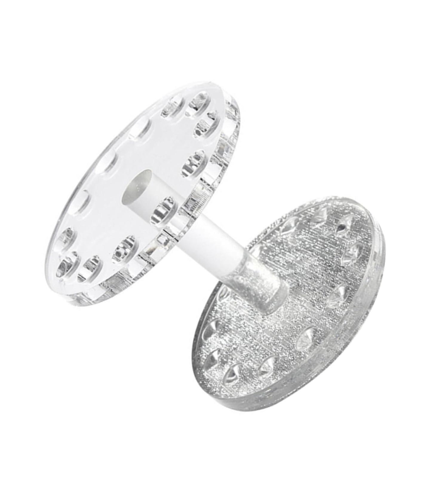 Housoutil 1pc Makeup Pen Stand Pen Display Stand Holder Art Brush Holder Makeup Brush Holder Faux Buns Holder for Nail Brush Acrylic Makeup Brush Rack Nail Display Stand Round Crystal Pen 8.7x8.5cm Silver Transparent - Buy Online on GoSupps.com