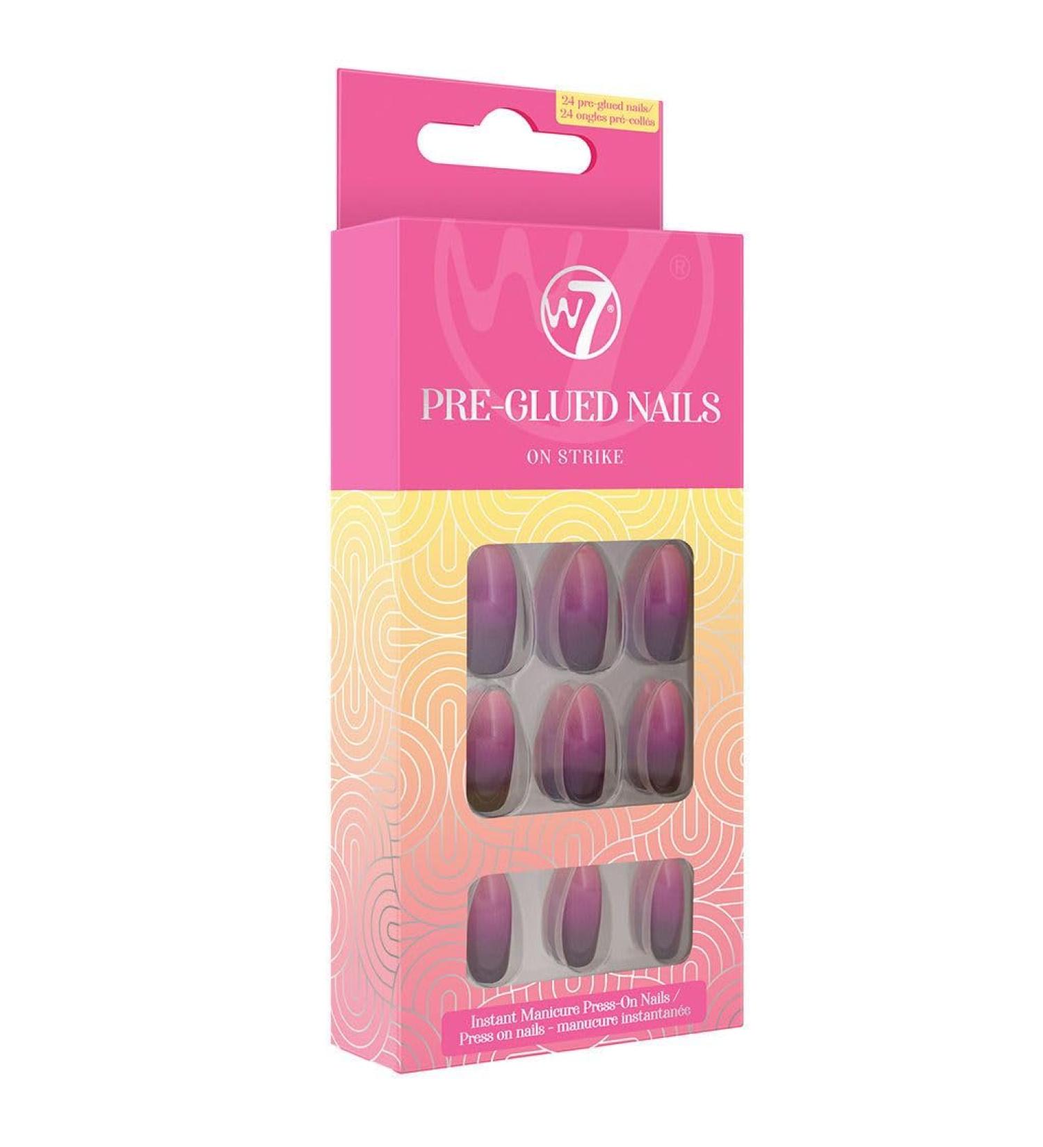 W7 PRE-GLUED NAILS ASSORTED